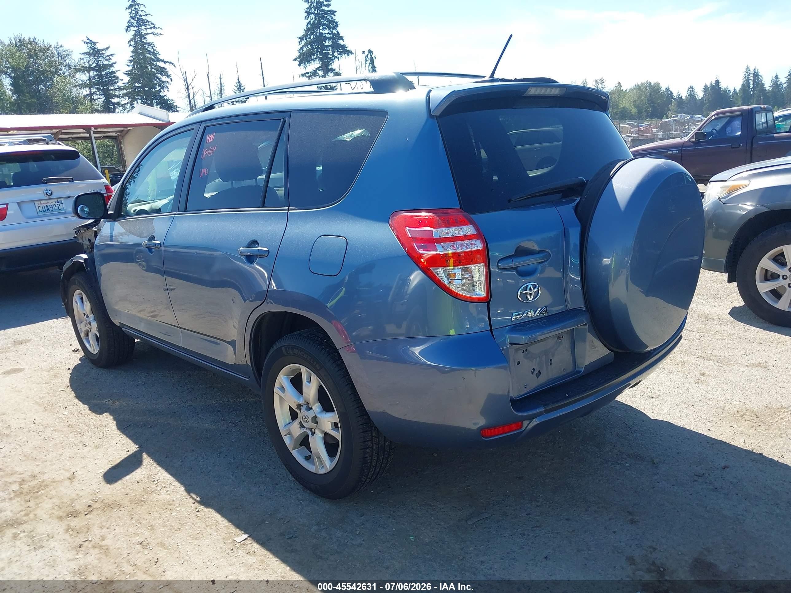 2012 Toyota Rav4   Blue vin: 2T3ZF4DV7CW130392