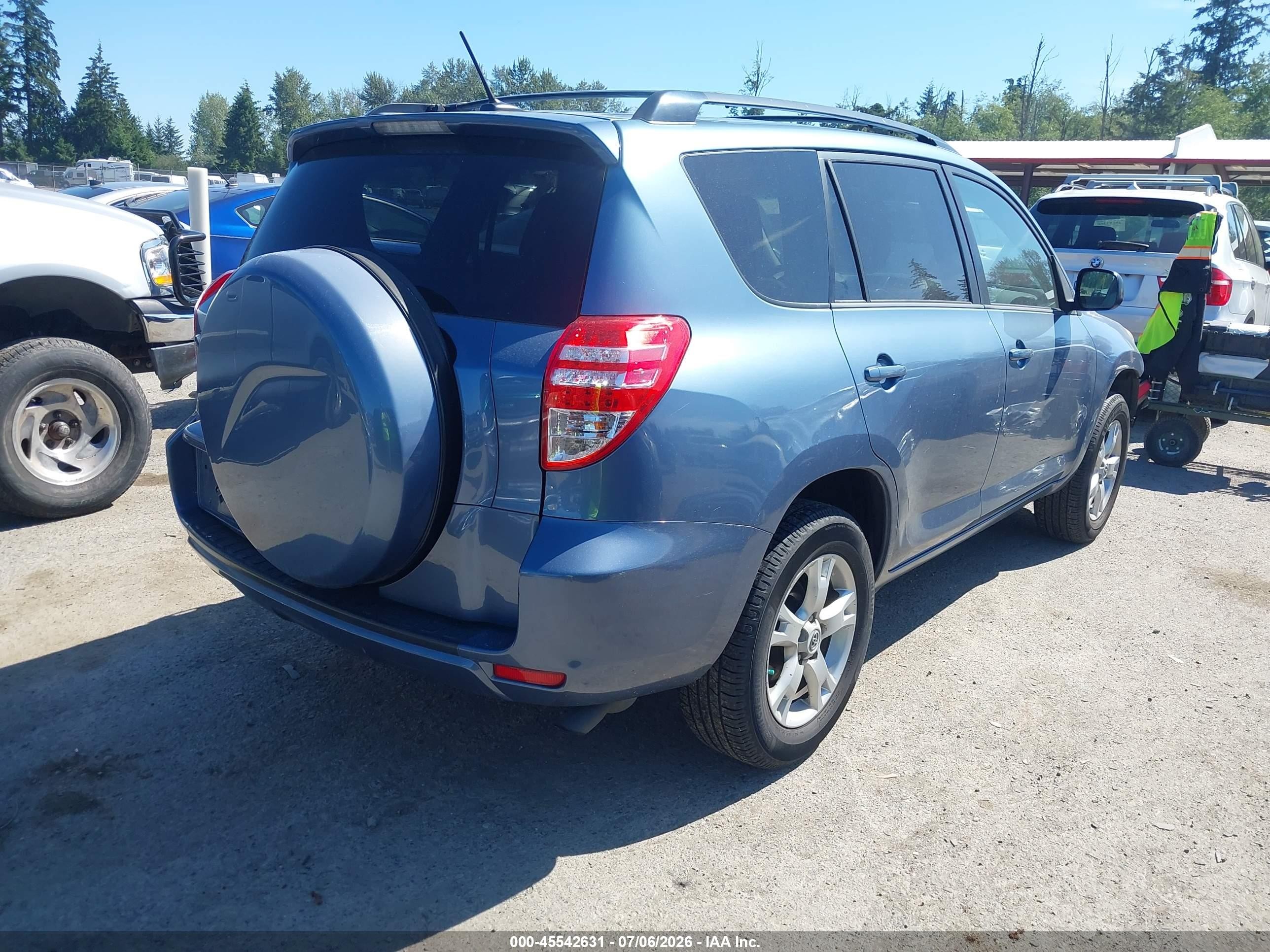 2012 Toyota Rav4   Blue vin: 2T3ZF4DV7CW130392