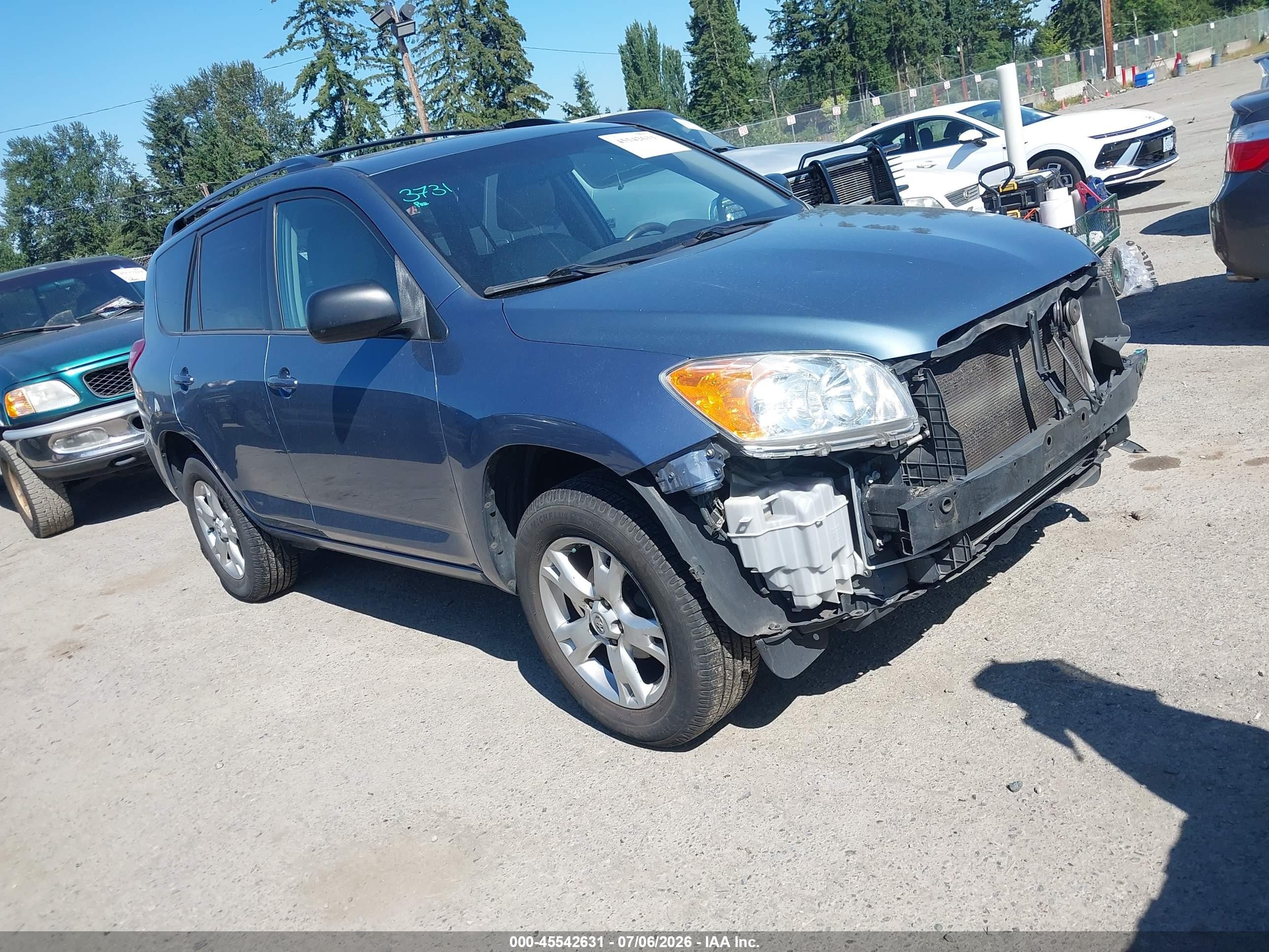 2012 Toyota Rav4   Blue vin: 2T3ZF4DV7CW130392