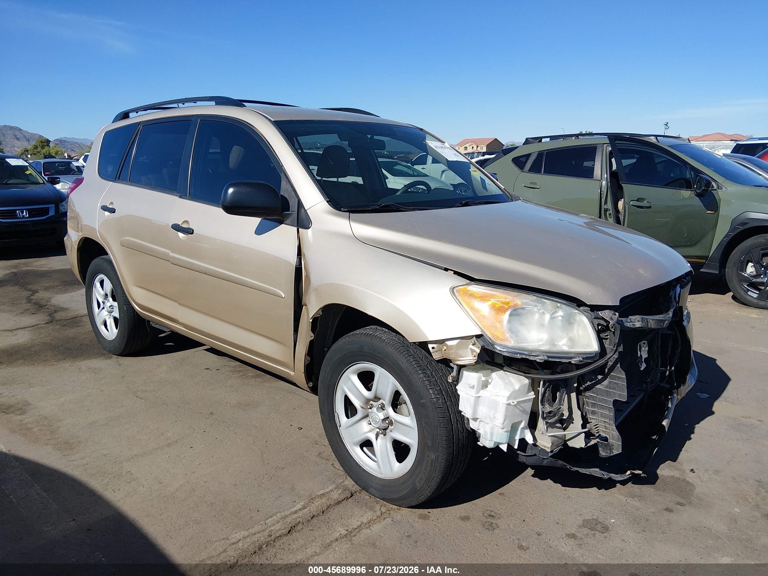 2010 Toyota Rav4   Gold vin: 2T3ZF4DV8AW022554