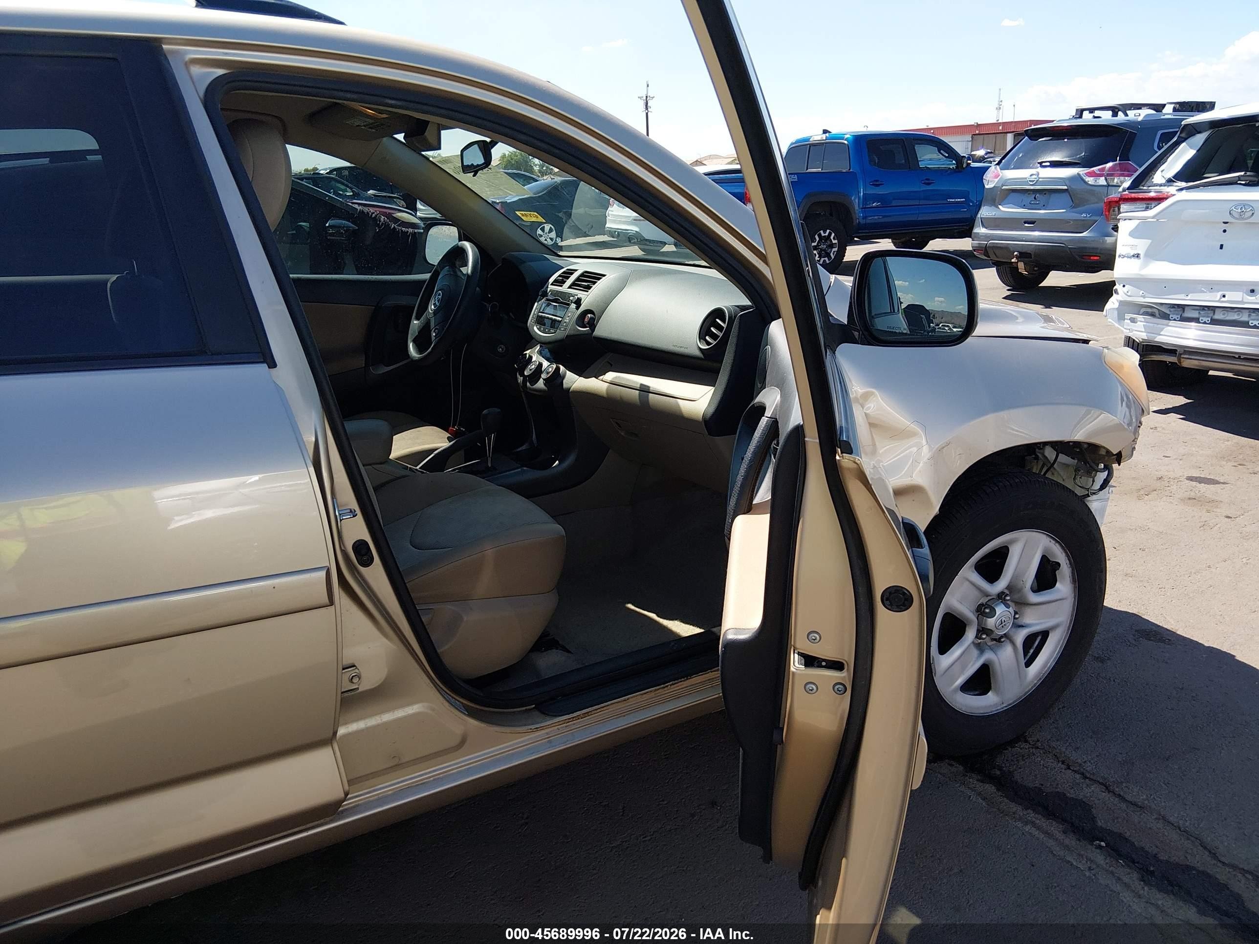 2010 Toyota Rav4   Gold vin: 2T3ZF4DV8AW022554