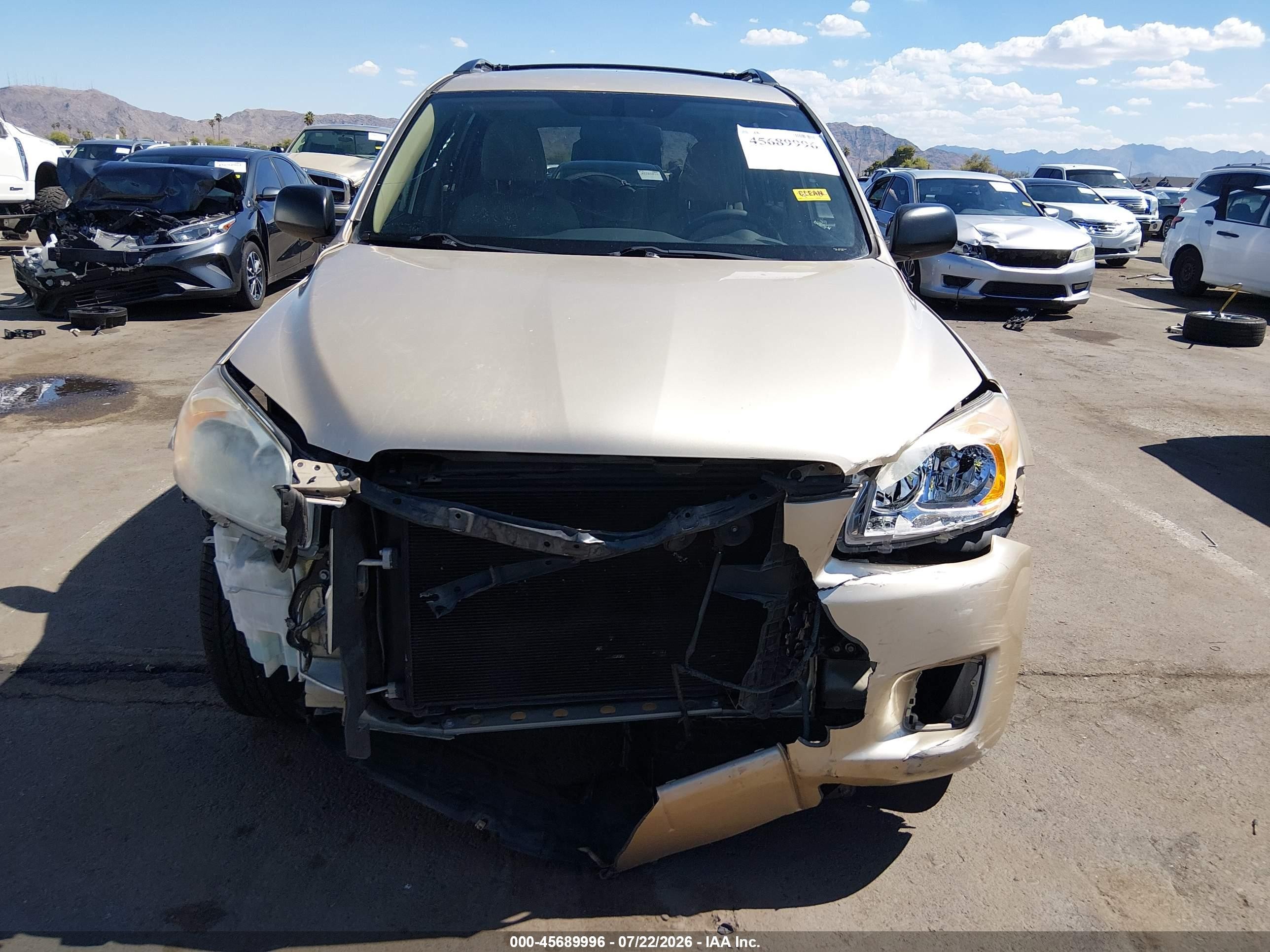 2010 Toyota Rav4   Gold vin: 2T3ZF4DV8AW022554