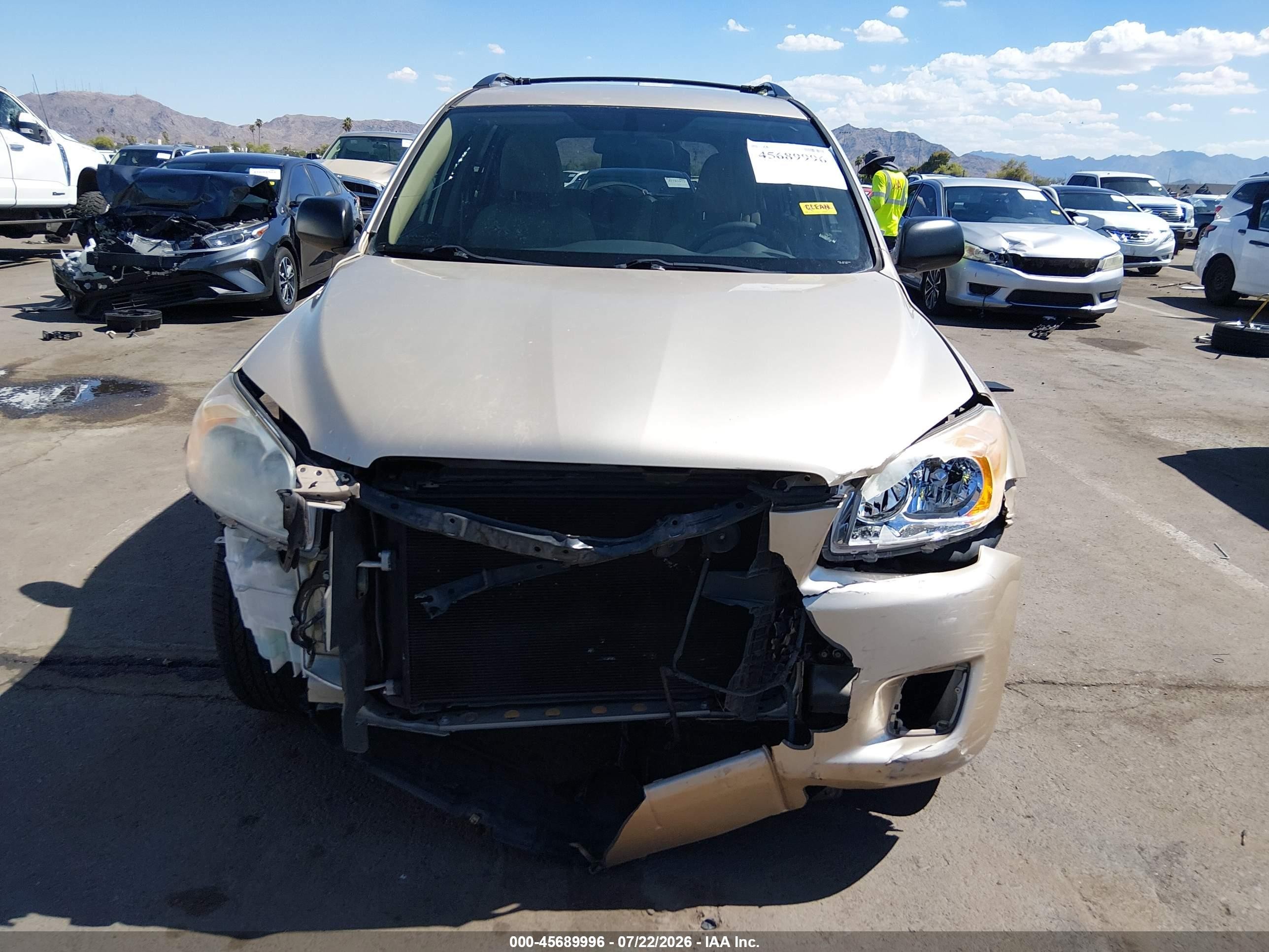 2010 Toyota Rav4   Gold vin: 2T3ZF4DV8AW022554