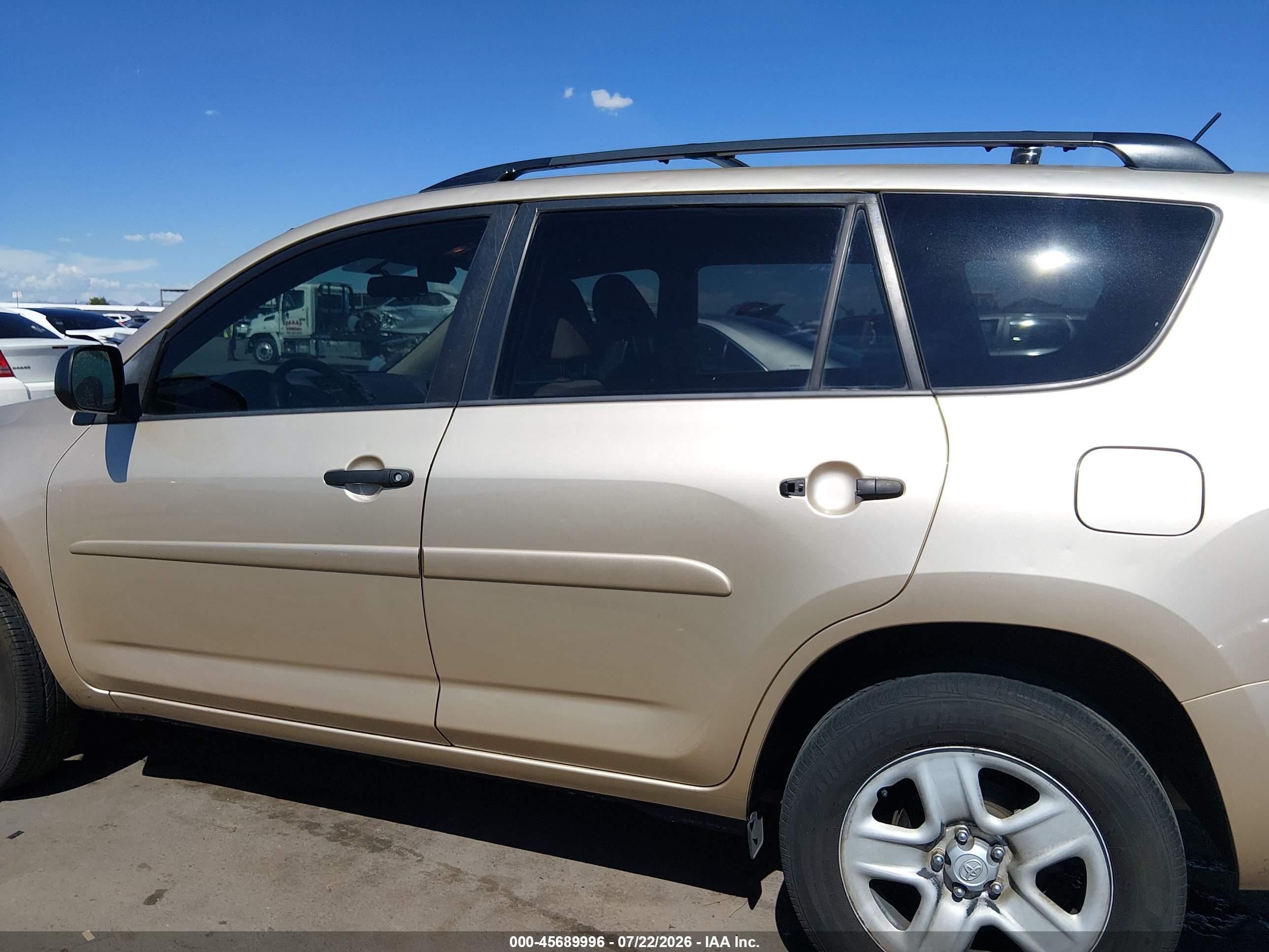 2010 Toyota Rav4   Gold vin: 2T3ZF4DV8AW022554