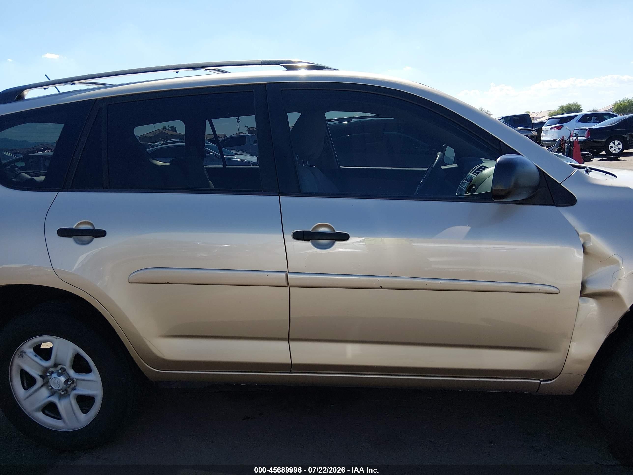 2010 Toyota Rav4   Gold vin: 2T3ZF4DV8AW022554