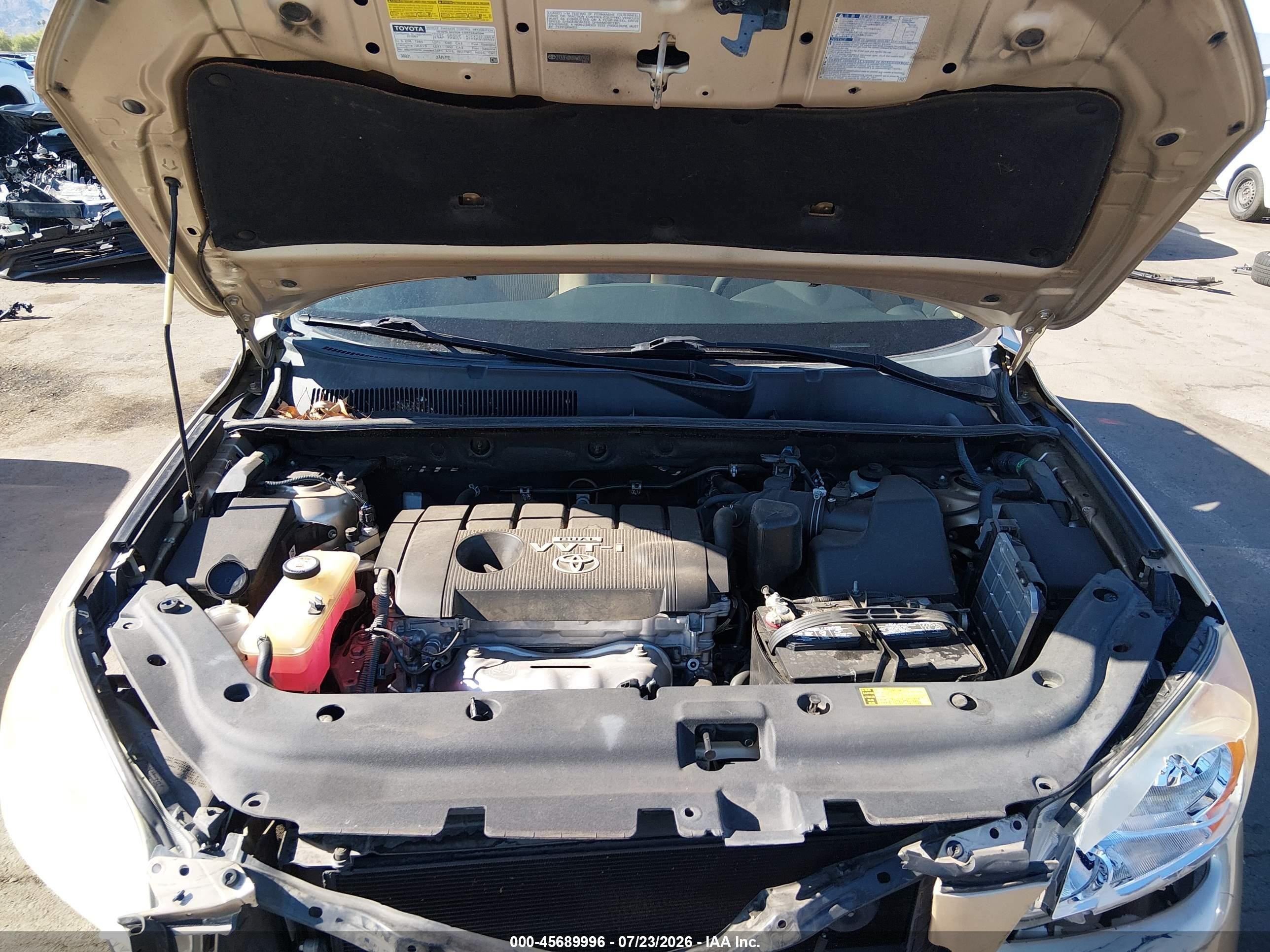 2010 Toyota Rav4   Gold vin: 2T3ZF4DV8AW022554