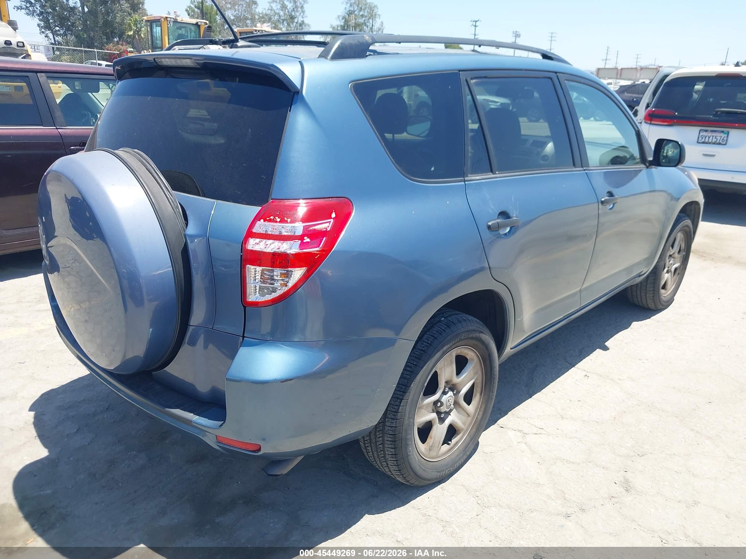 2010 Toyota Rav4   Light Blue vin: 2T3ZF4DV8AW024269