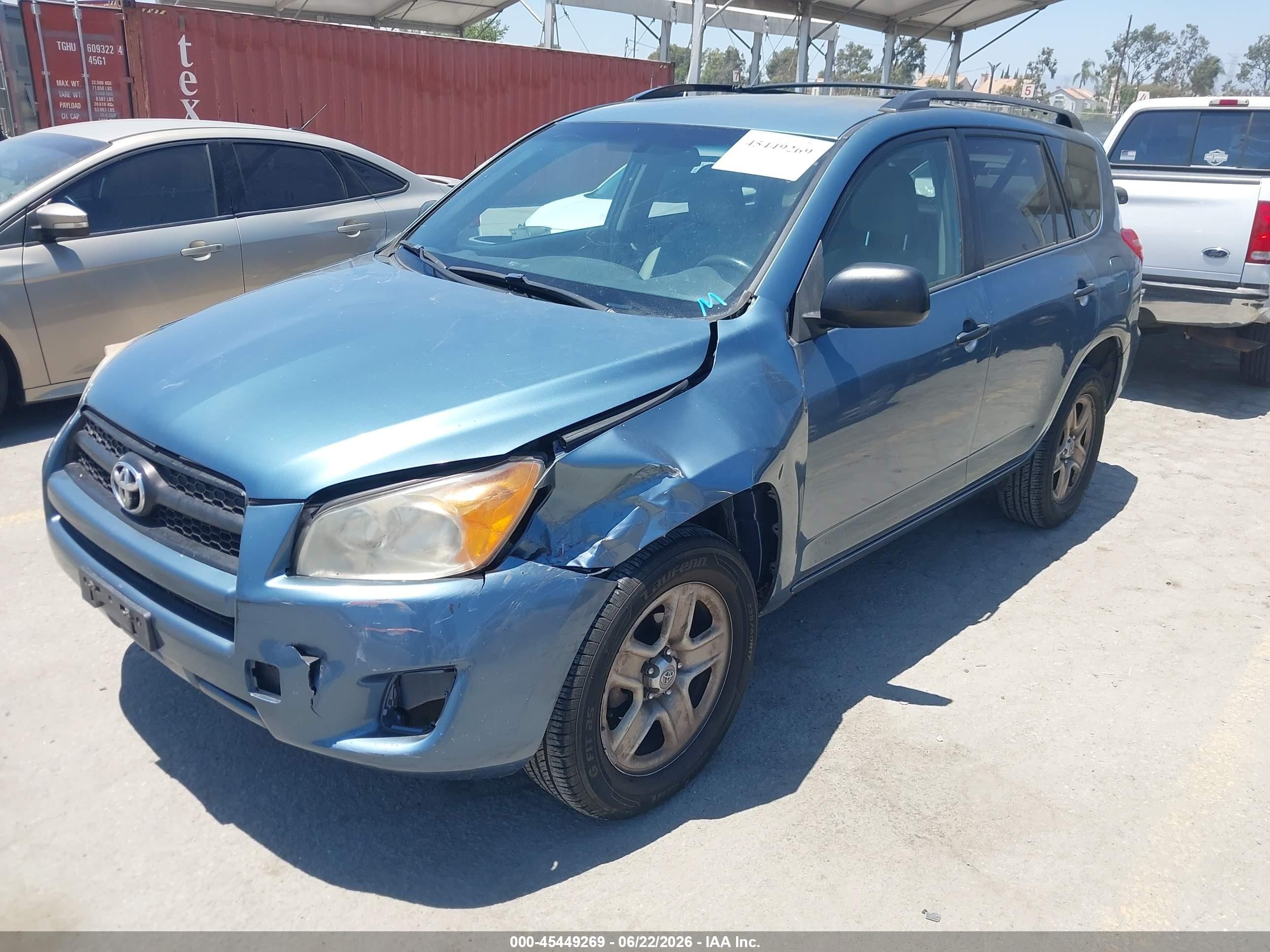 2010 Toyota Rav4   Light Blue vin: 2T3ZF4DV8AW024269