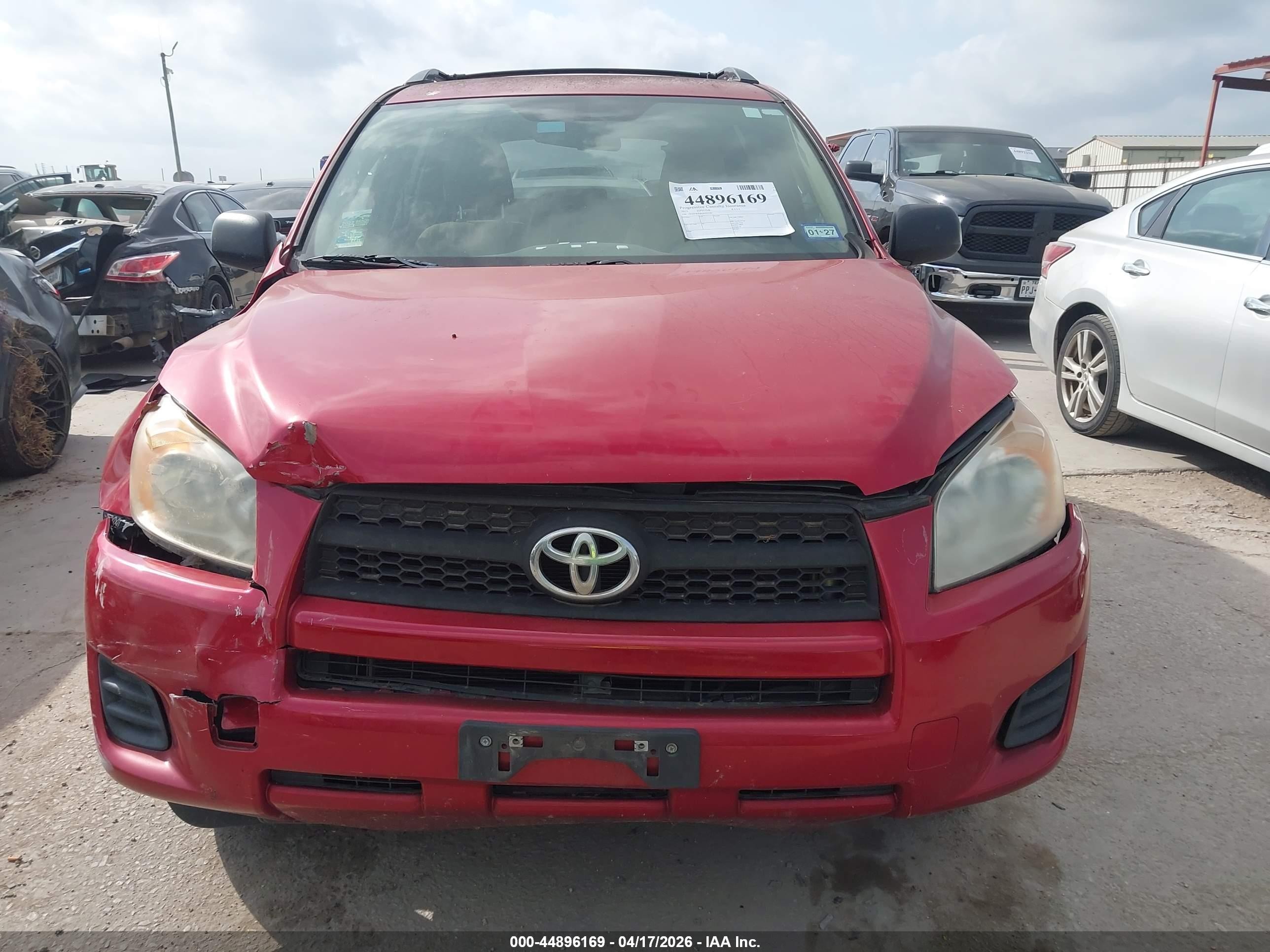 2010 Toyota Rav4   Red vin: 2T3ZF4DV8AW027589