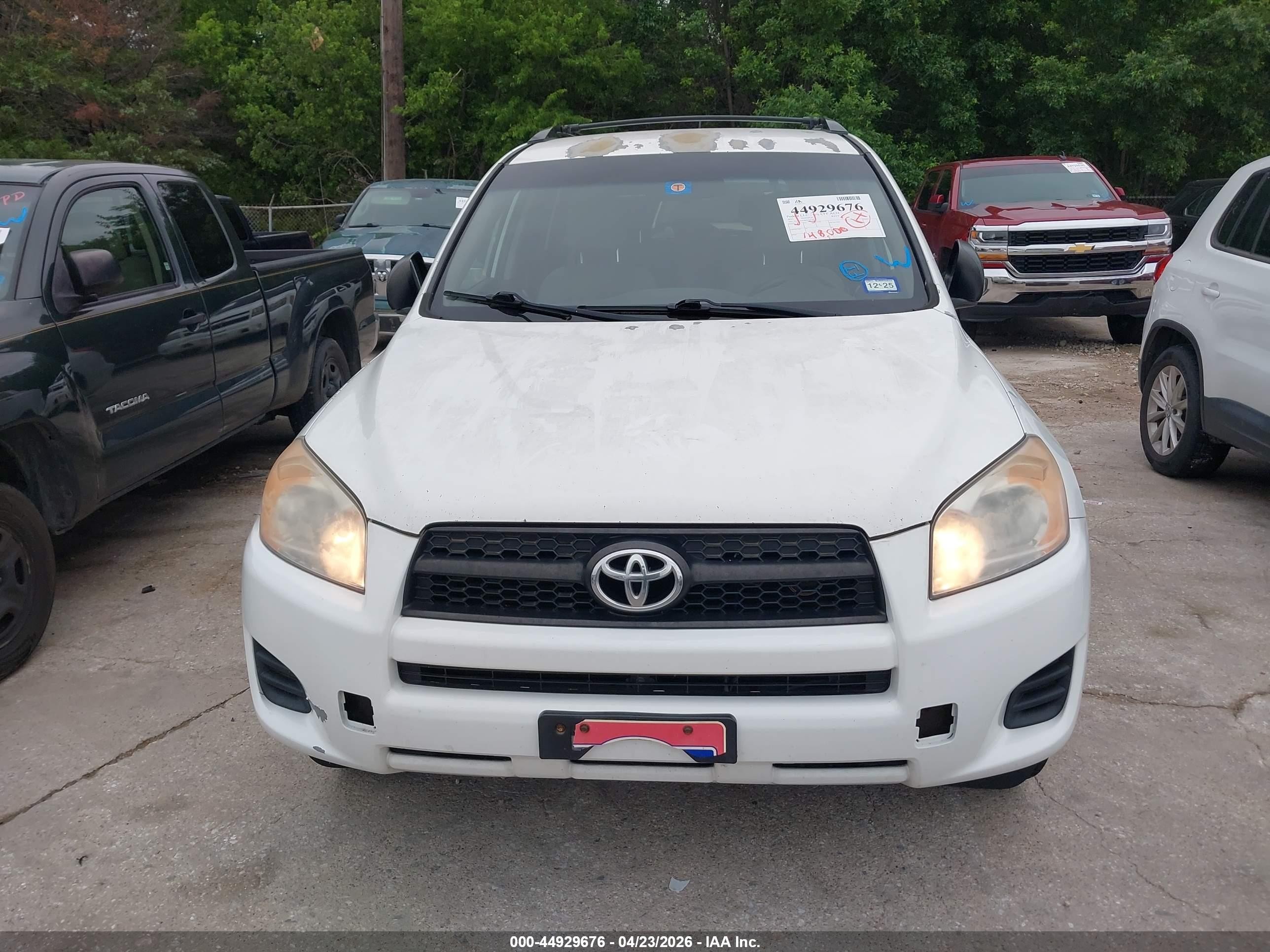 2011 Toyota Rav4   White vin: 2T3ZF4DV8BW061484