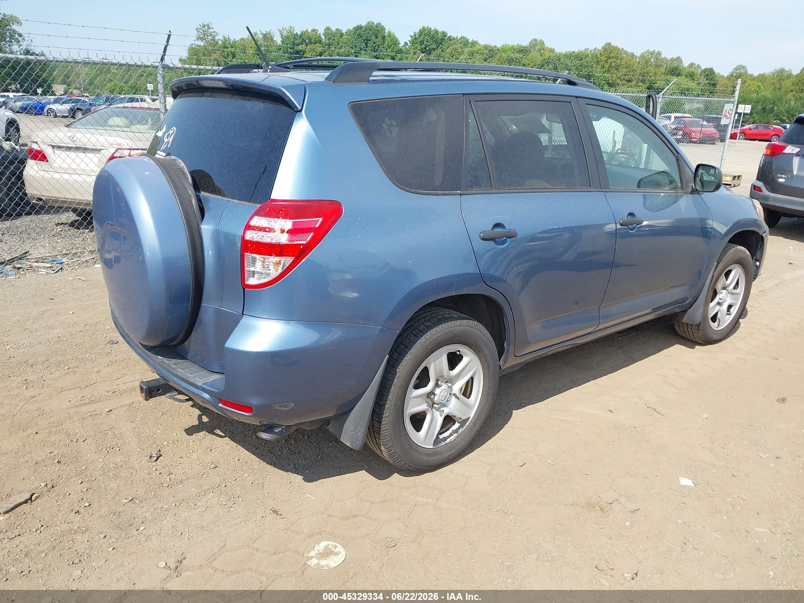 2011 Toyota Rav4   Blue vin: 2T3ZF4DV8BW063140