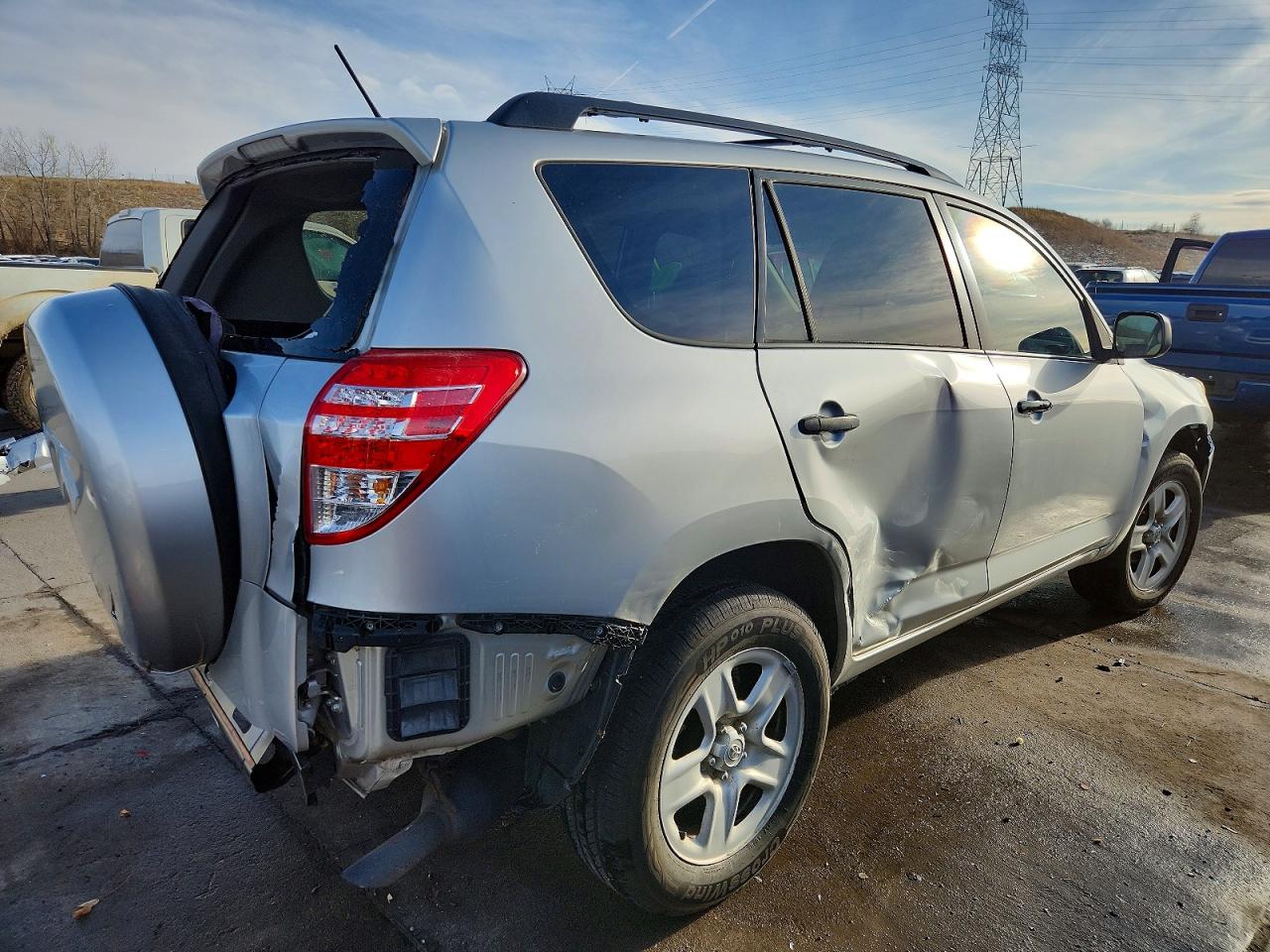 2011 Toyota Rav4 Base Silver vin: 2T3ZF4DV8BW065003