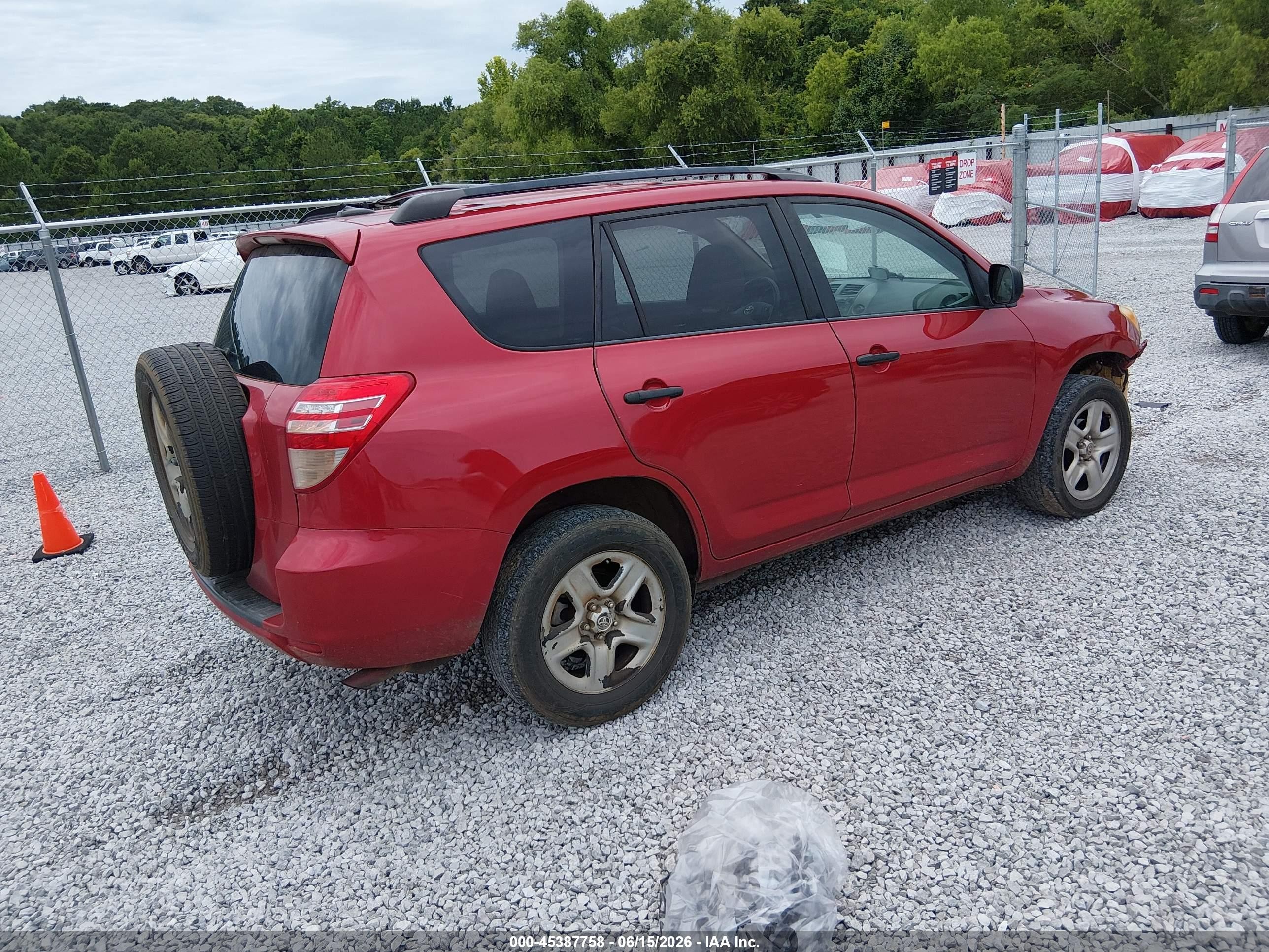 2011 Toyota Rav4   Red vin: 2T3ZF4DV8BW096879