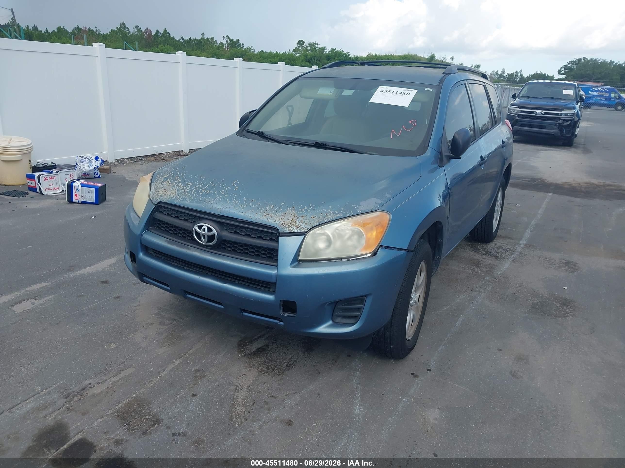 2010 Toyota Rav4   Light Blue vin: 2T3ZF4DV9AW019274