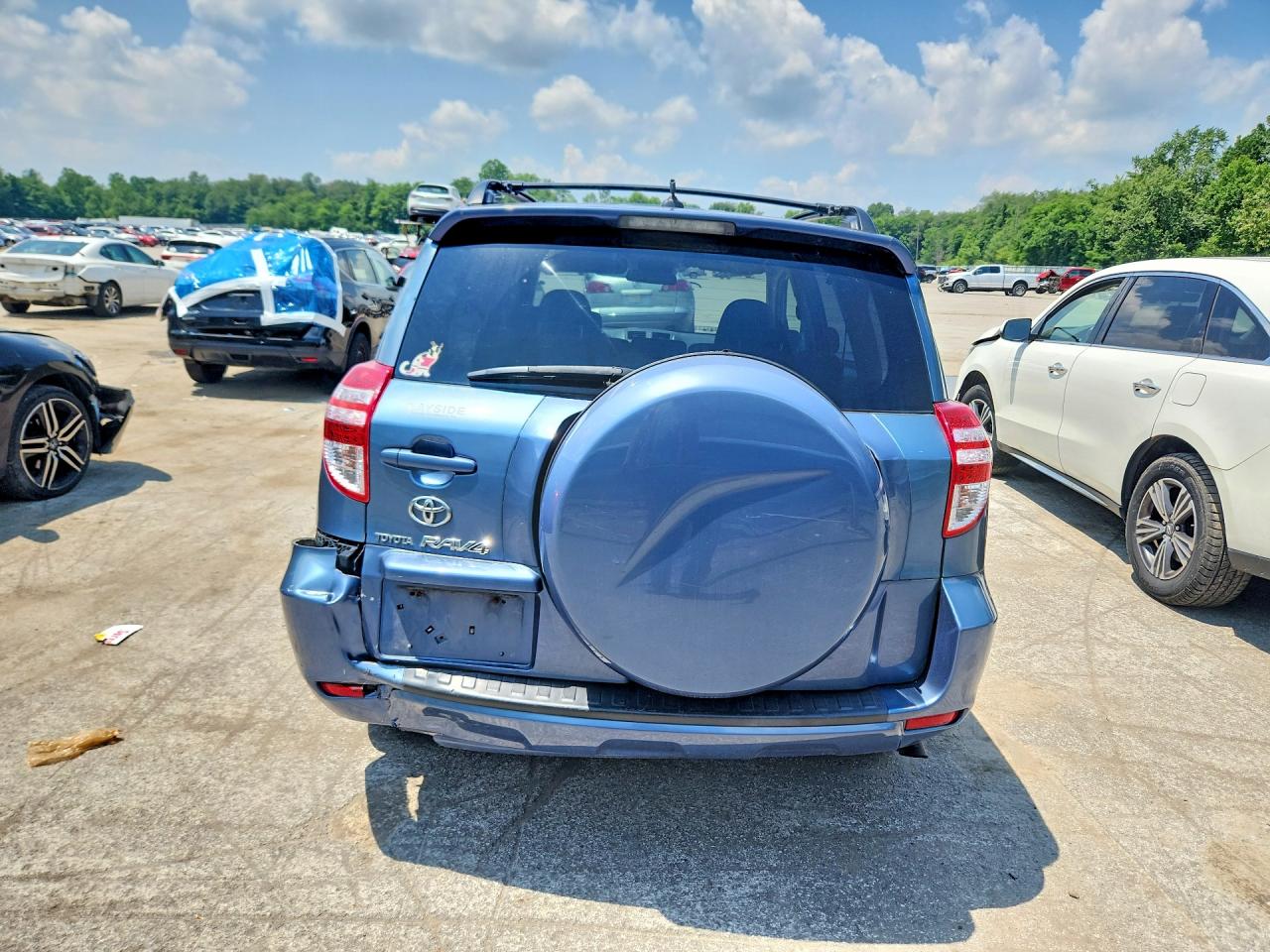 2010 Toyota Rav4 Base Blue vin: 2T3ZF4DV9AW042828