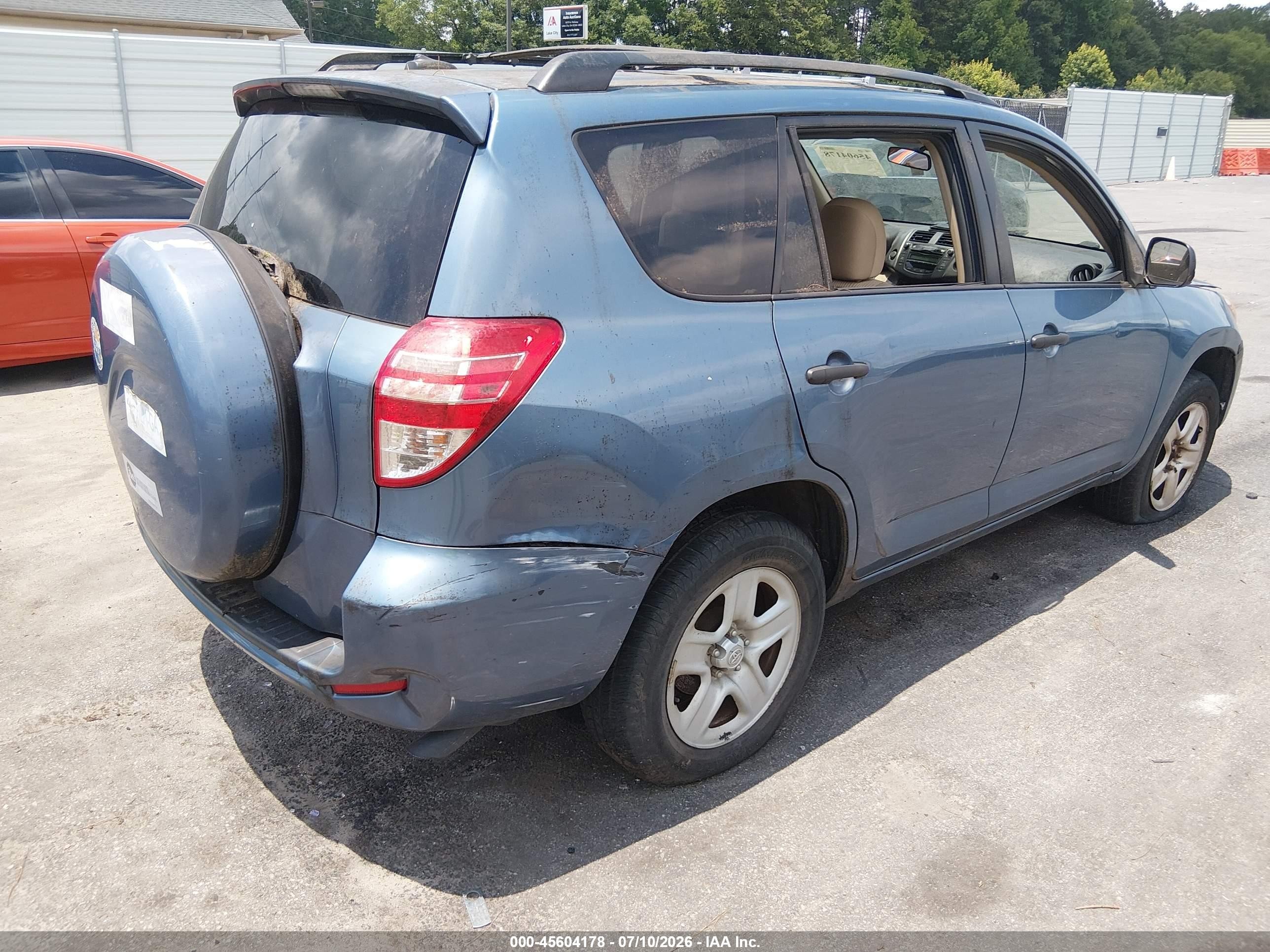 2010 Toyota Rav4   Light Blue vin: 2T3ZF4DV9AW047365