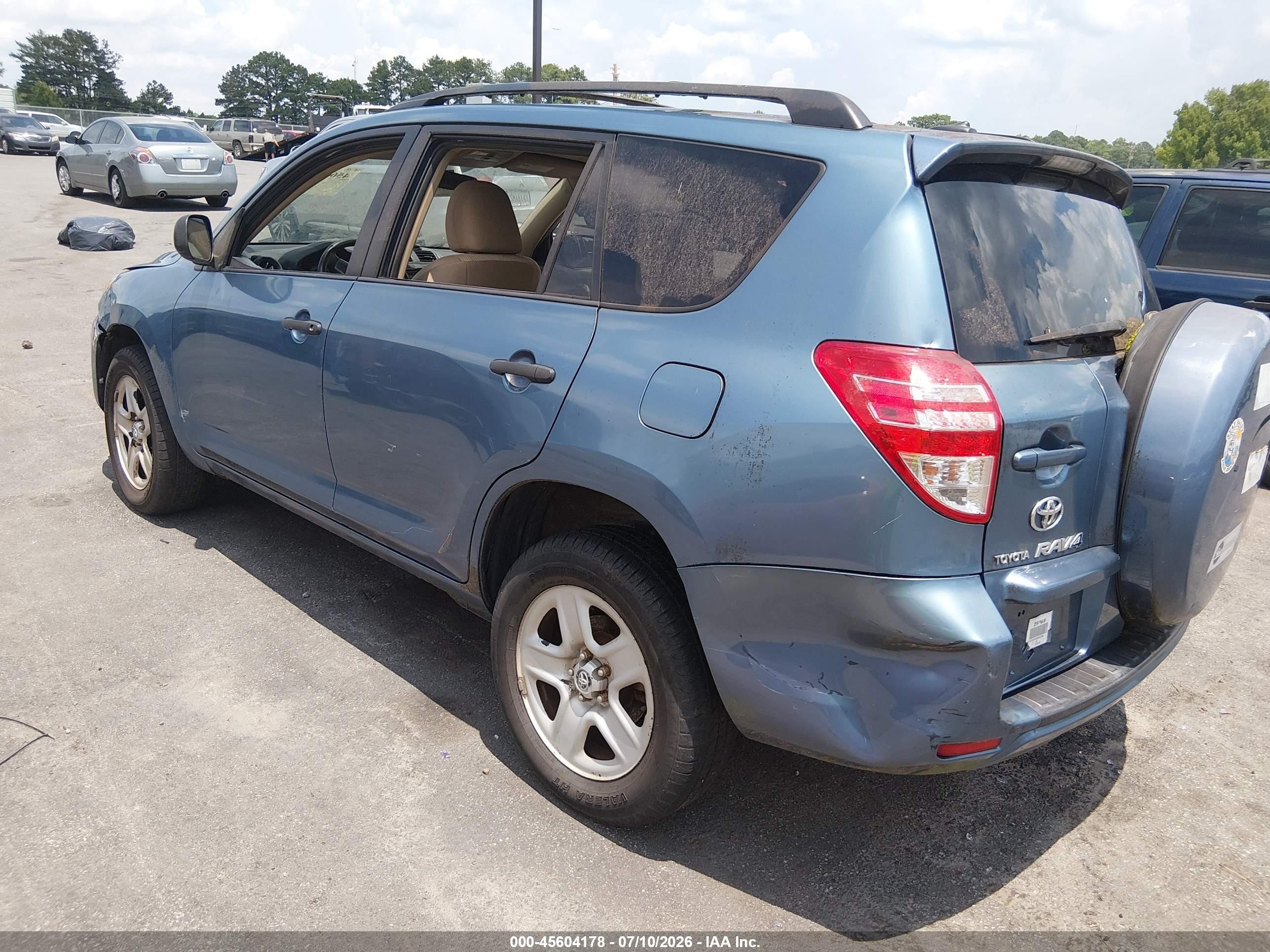 2010 Toyota Rav4   Light Blue vin: 2T3ZF4DV9AW047365
