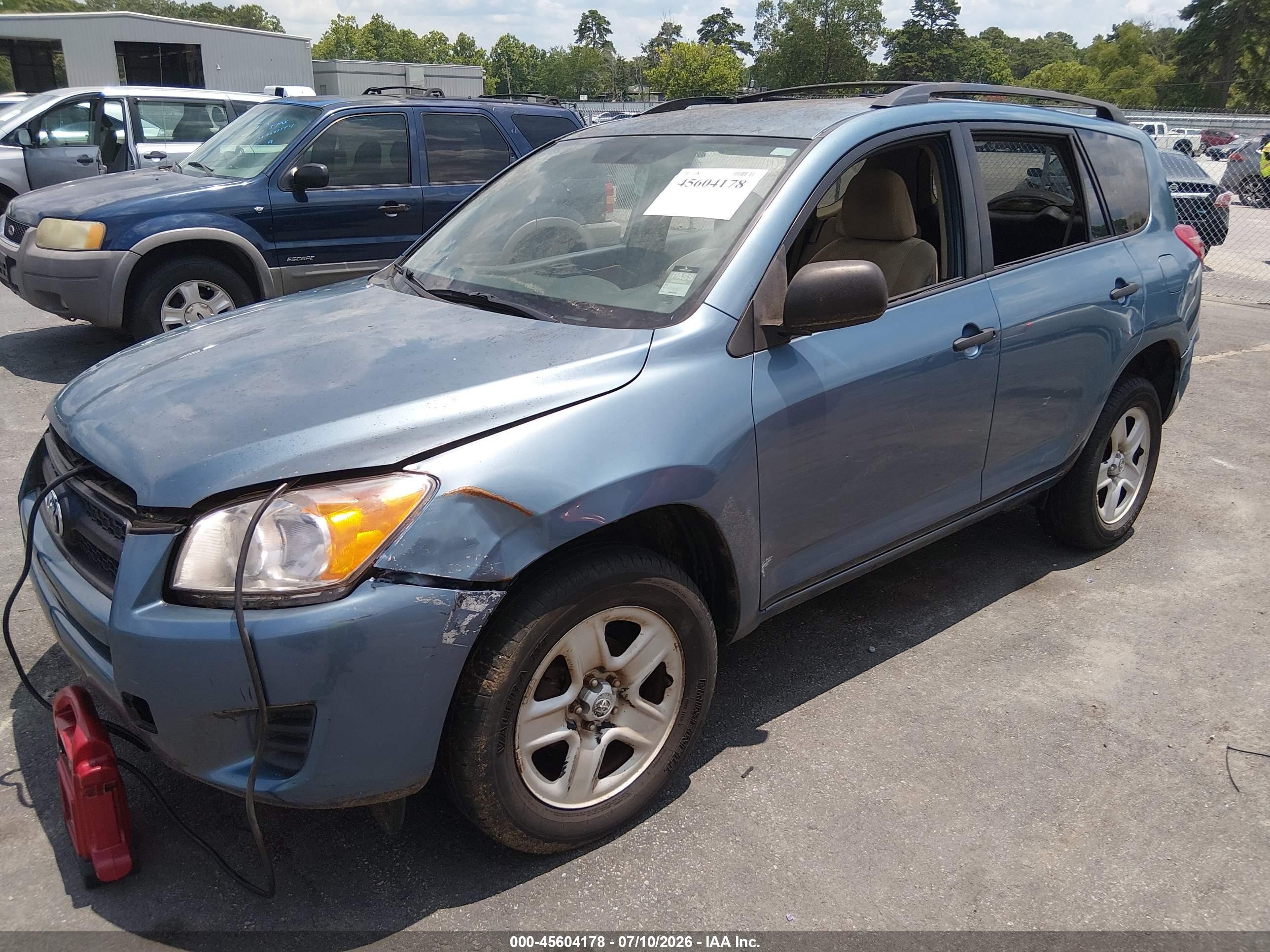 2010 Toyota Rav4   Light Blue vin: 2T3ZF4DV9AW047365