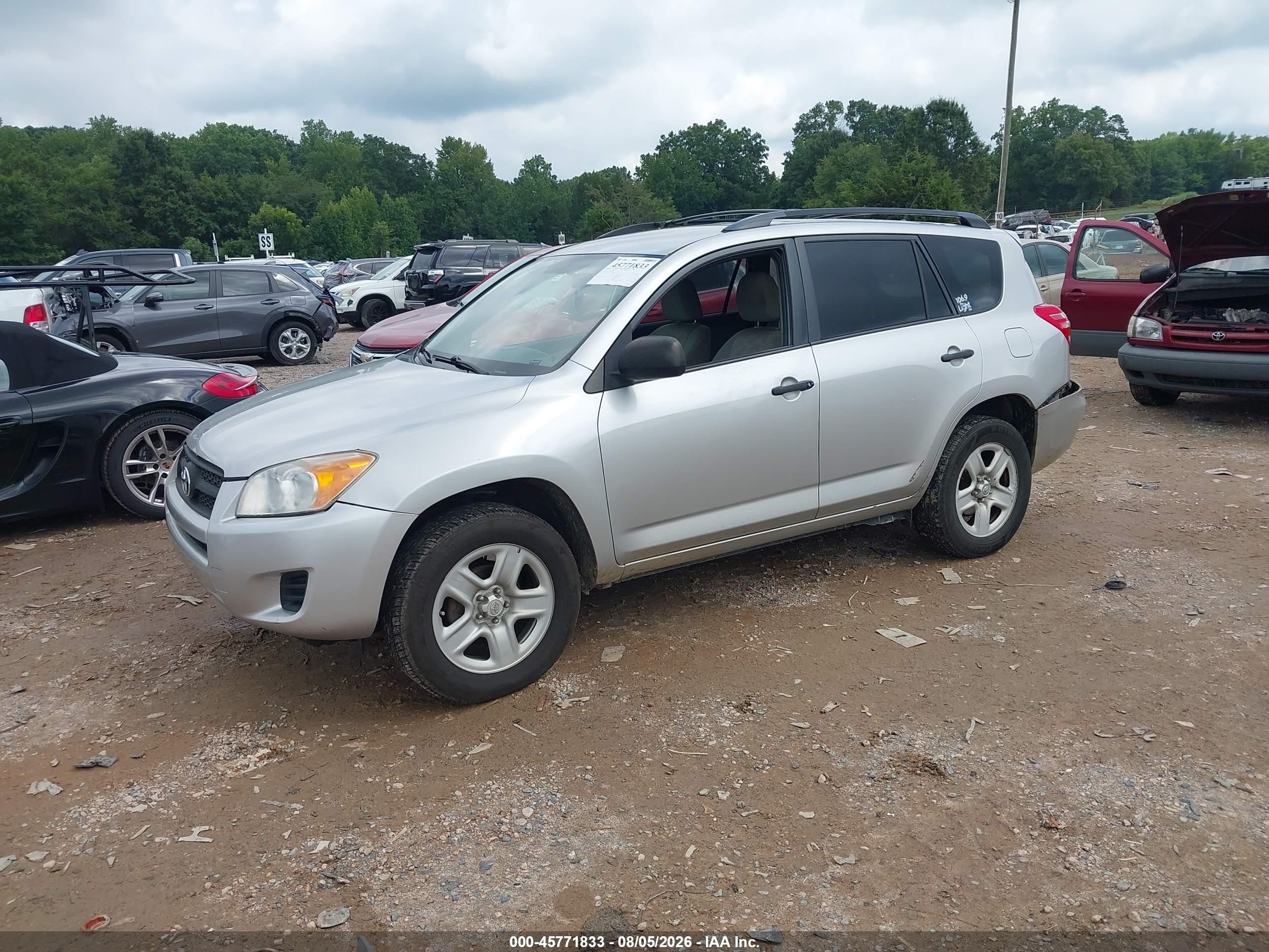 2010 Toyota Rav4 Silver vin: 2T3ZF4DV9AW051075