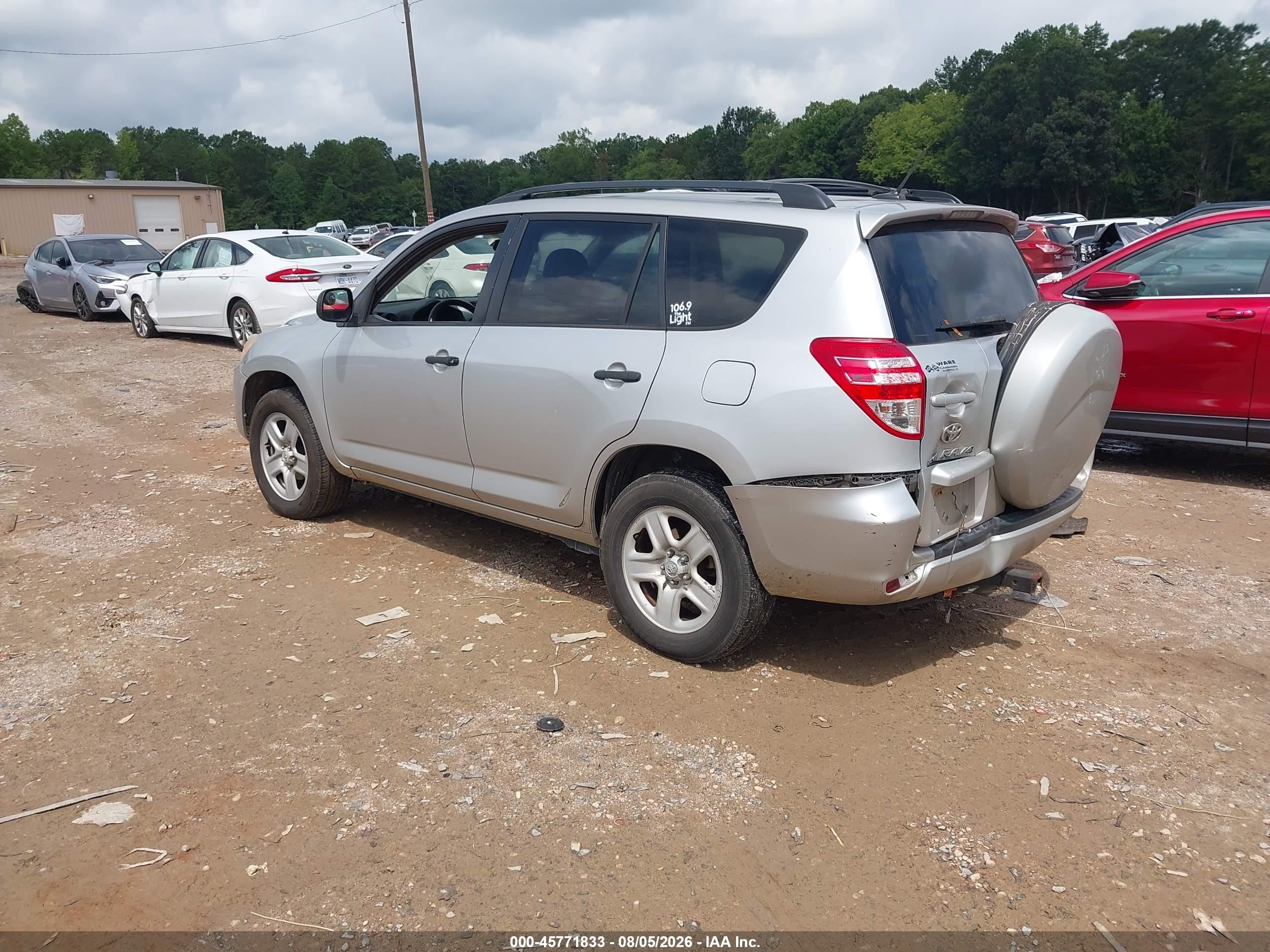 2010 Toyota Rav4 Silver vin: 2T3ZF4DV9AW051075