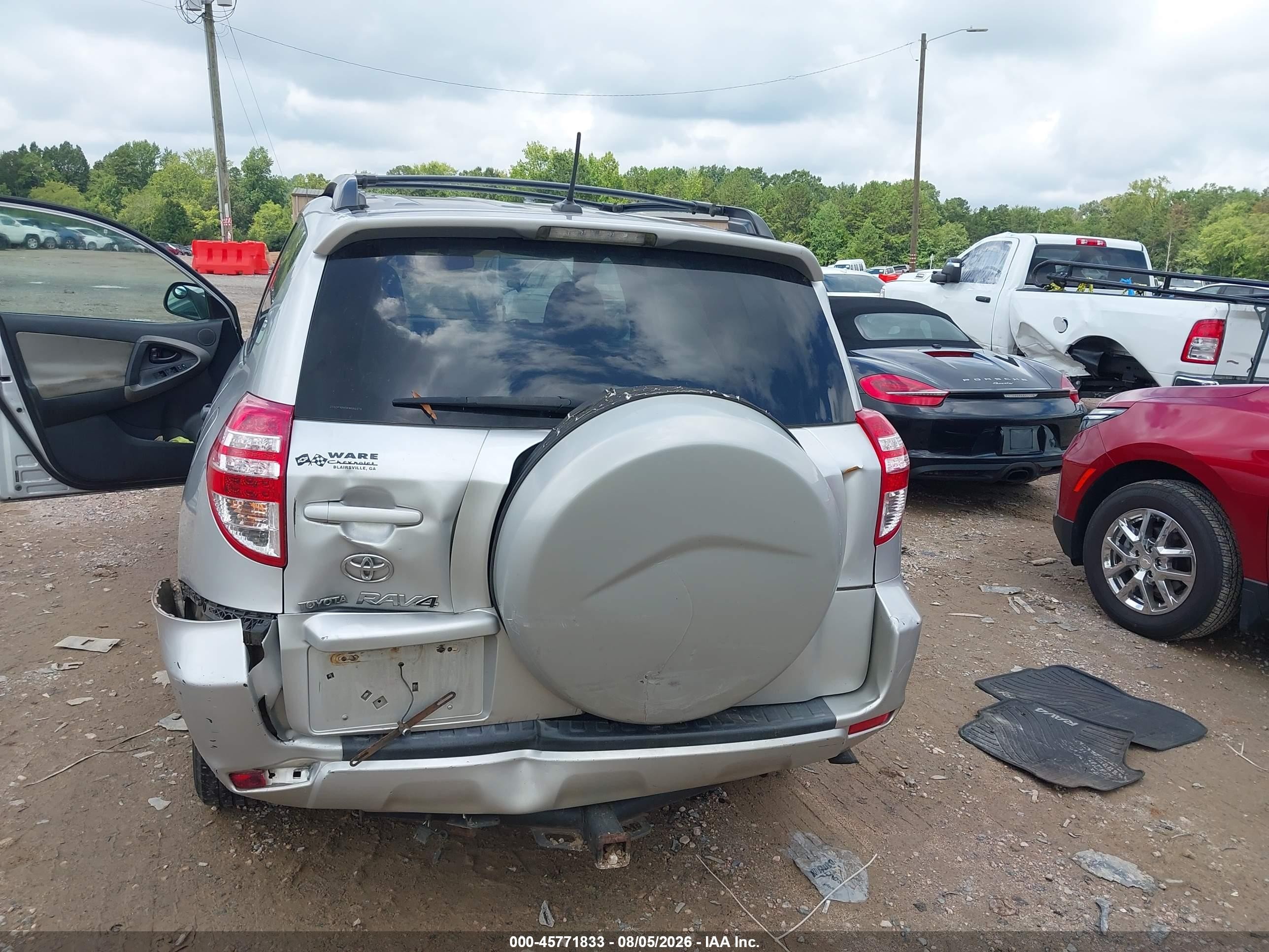 2010 Toyota Rav4 Silver vin: 2T3ZF4DV9AW051075