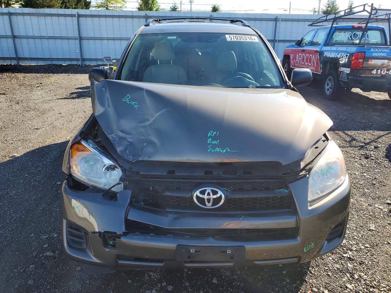 2012 Toyota Rav4 Base Gray vin: 2T3ZF4DV9CW145041