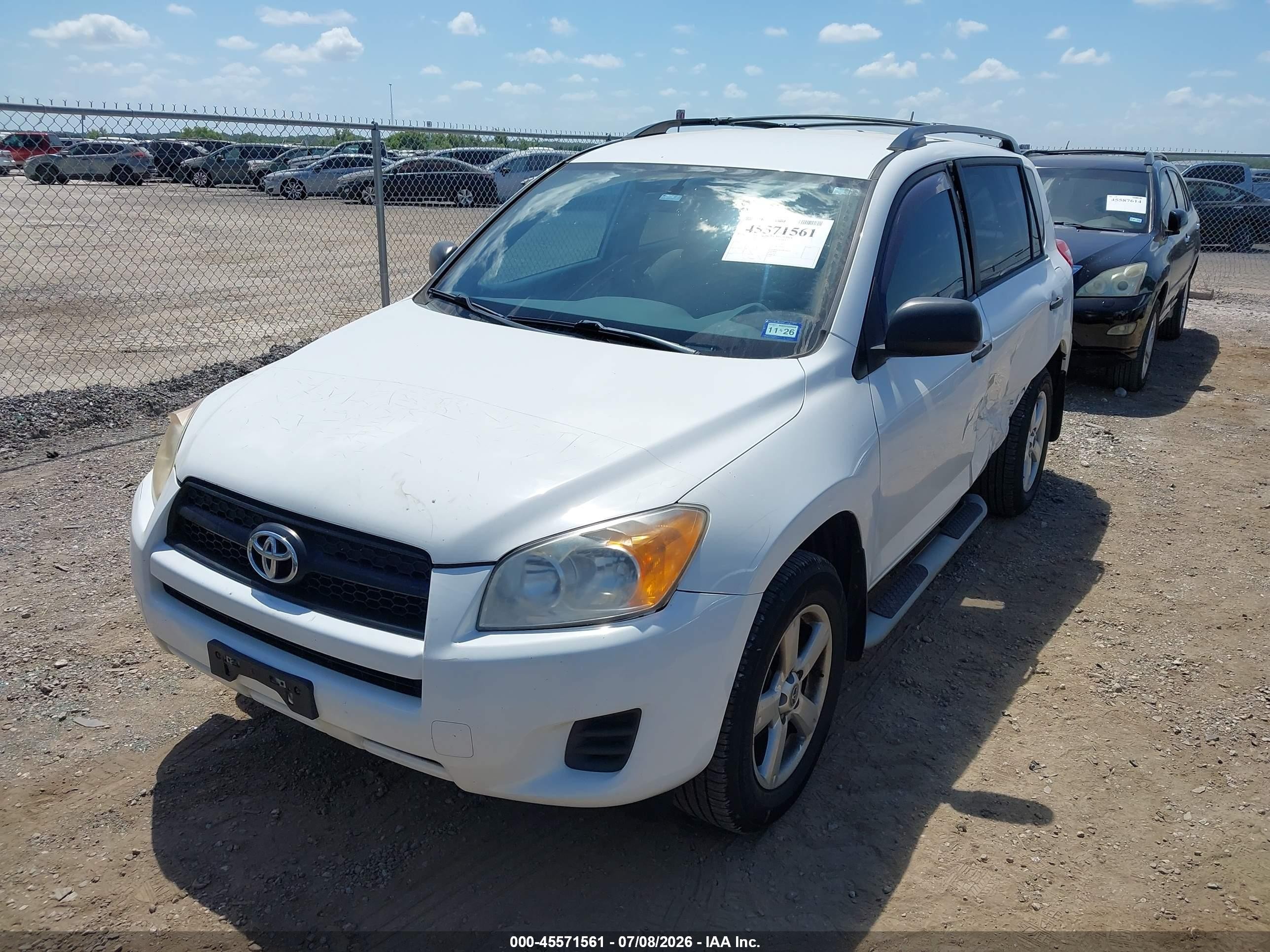 2012 Toyota Rav4   White vin: 2T3ZF4DV9CW152619
