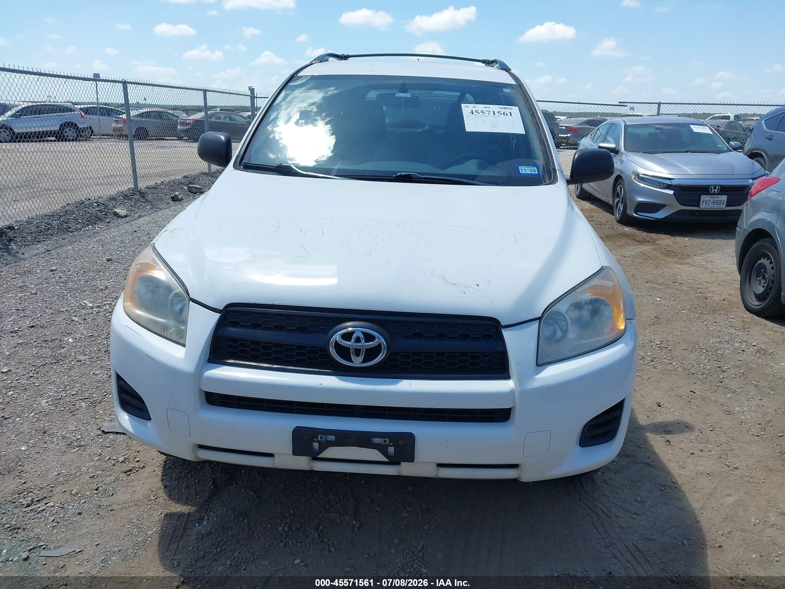 2012 Toyota Rav4   White vin: 2T3ZF4DV9CW152619