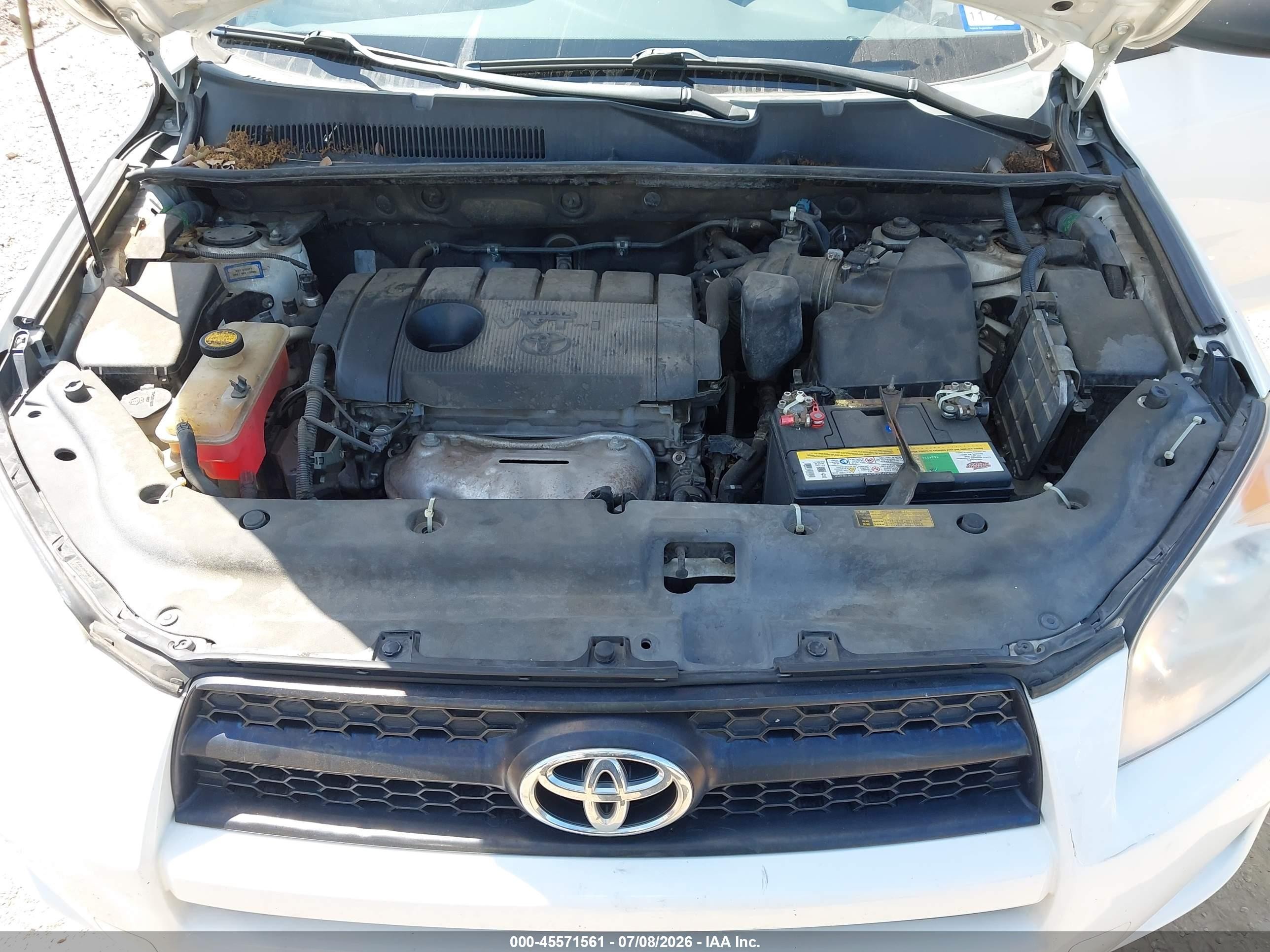 2012 Toyota Rav4   White vin: 2T3ZF4DV9CW152619