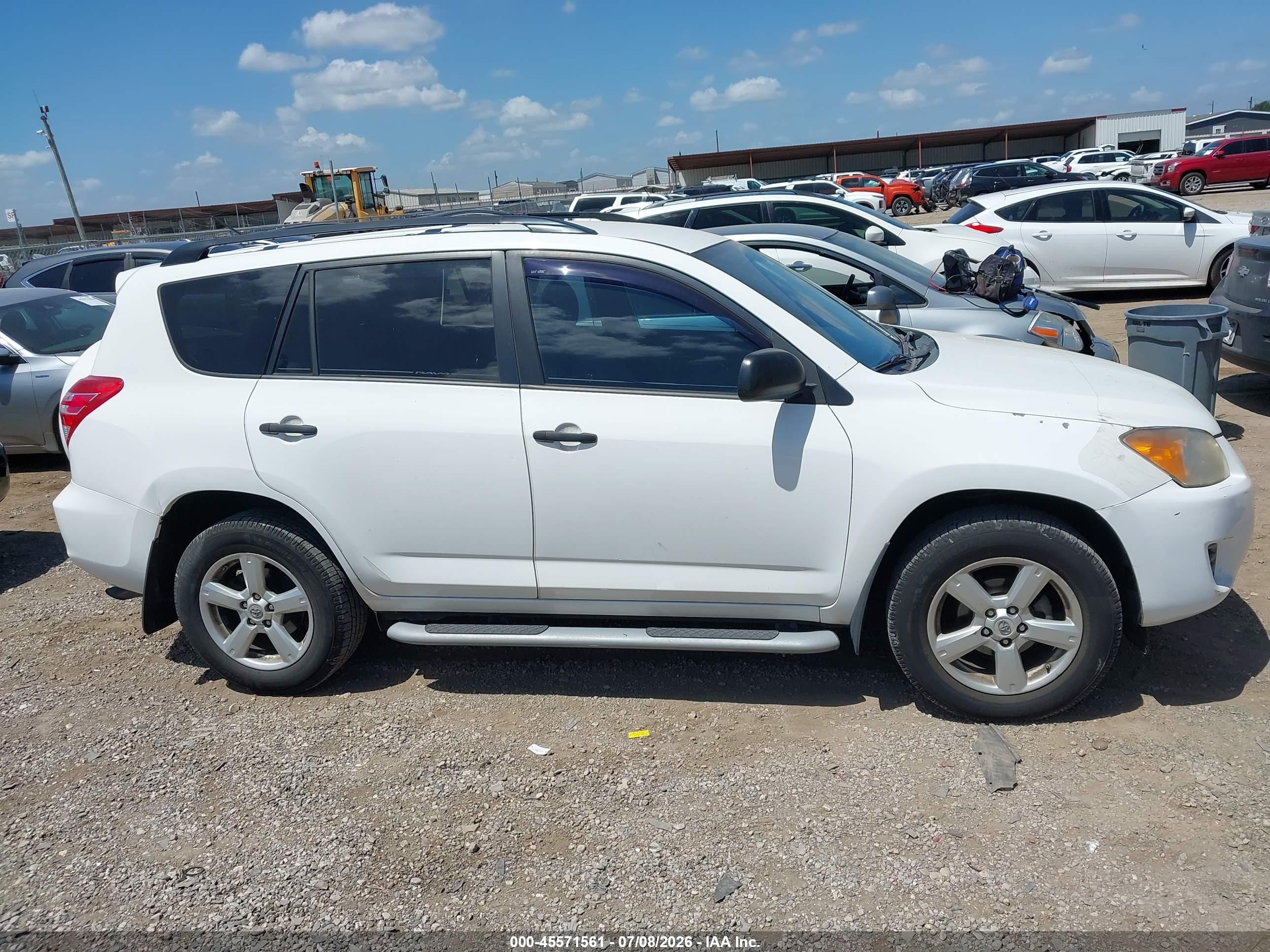 2012 Toyota Rav4   White vin: 2T3ZF4DV9CW152619