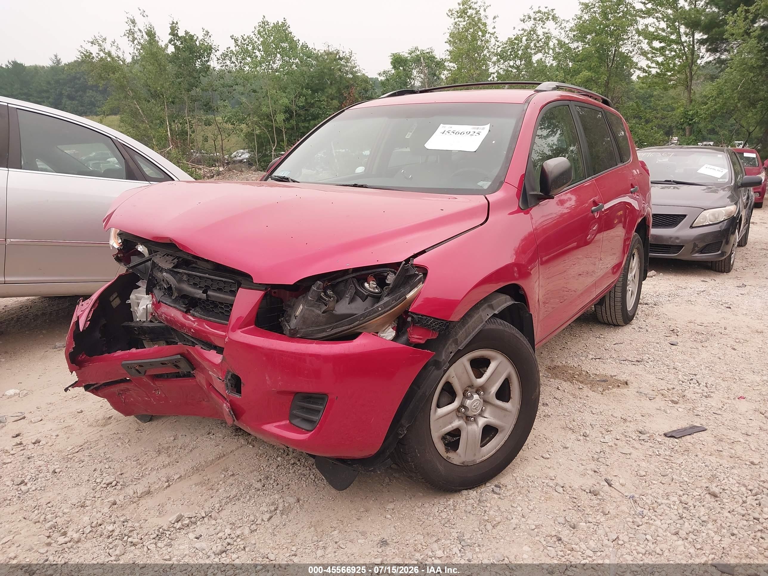 2010 Toyota Rav4   Red vin: 2T3ZF4DVXAW038223