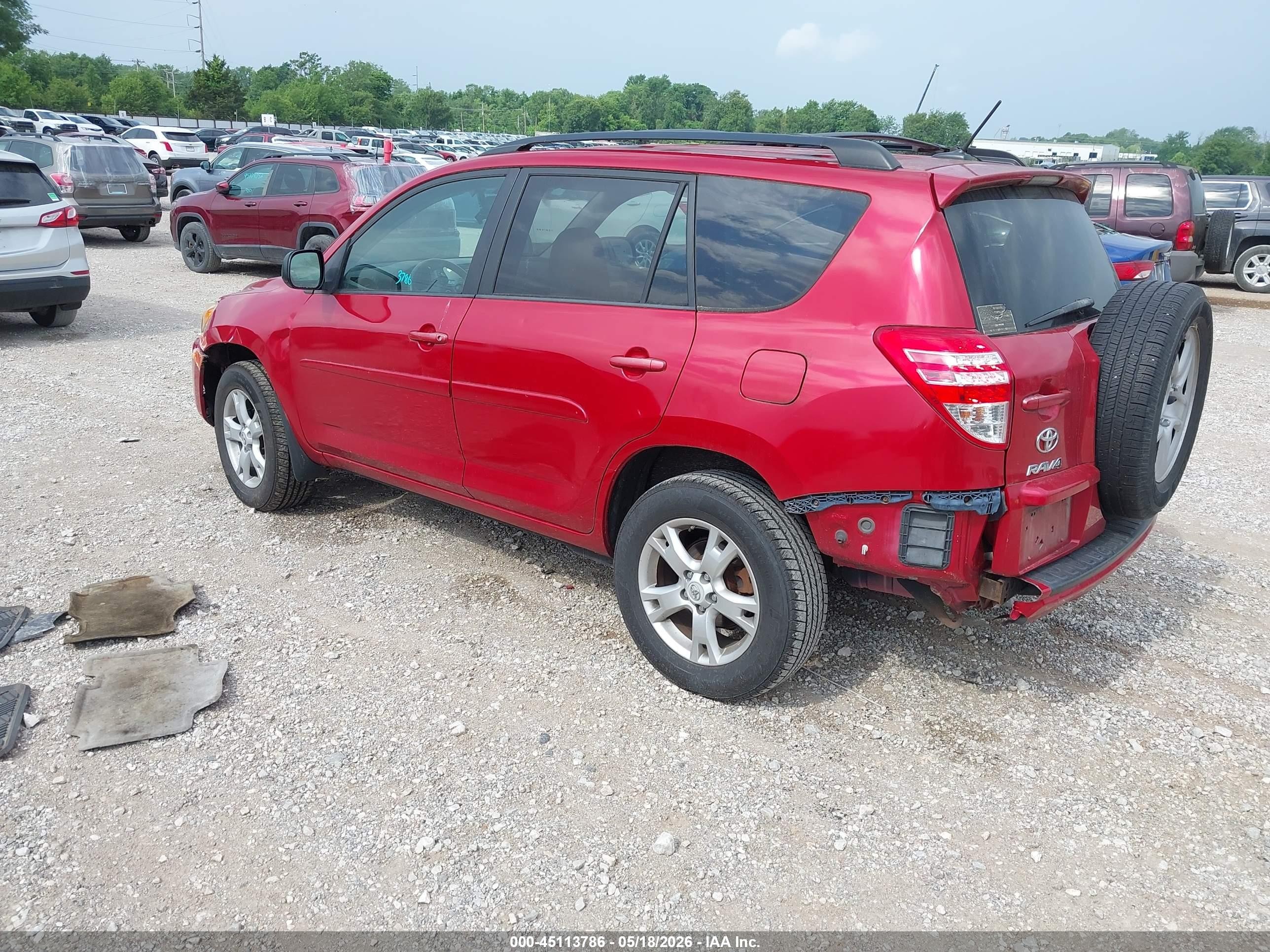 2011 Toyota Rav4 Красный vin: 2T3ZF4DVXBW102634