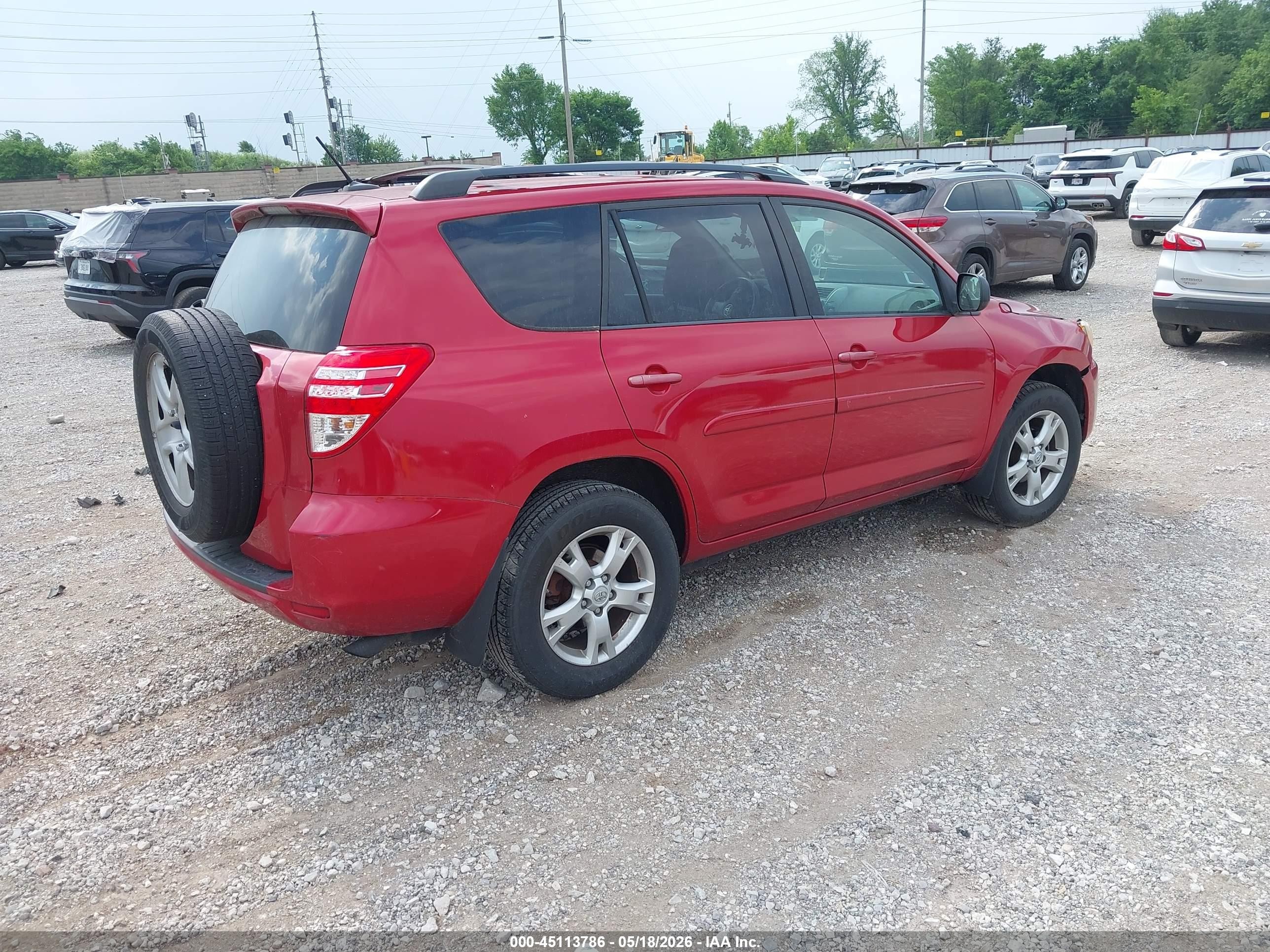 2011 Toyota Rav4 Красный vin: 2T3ZF4DVXBW102634