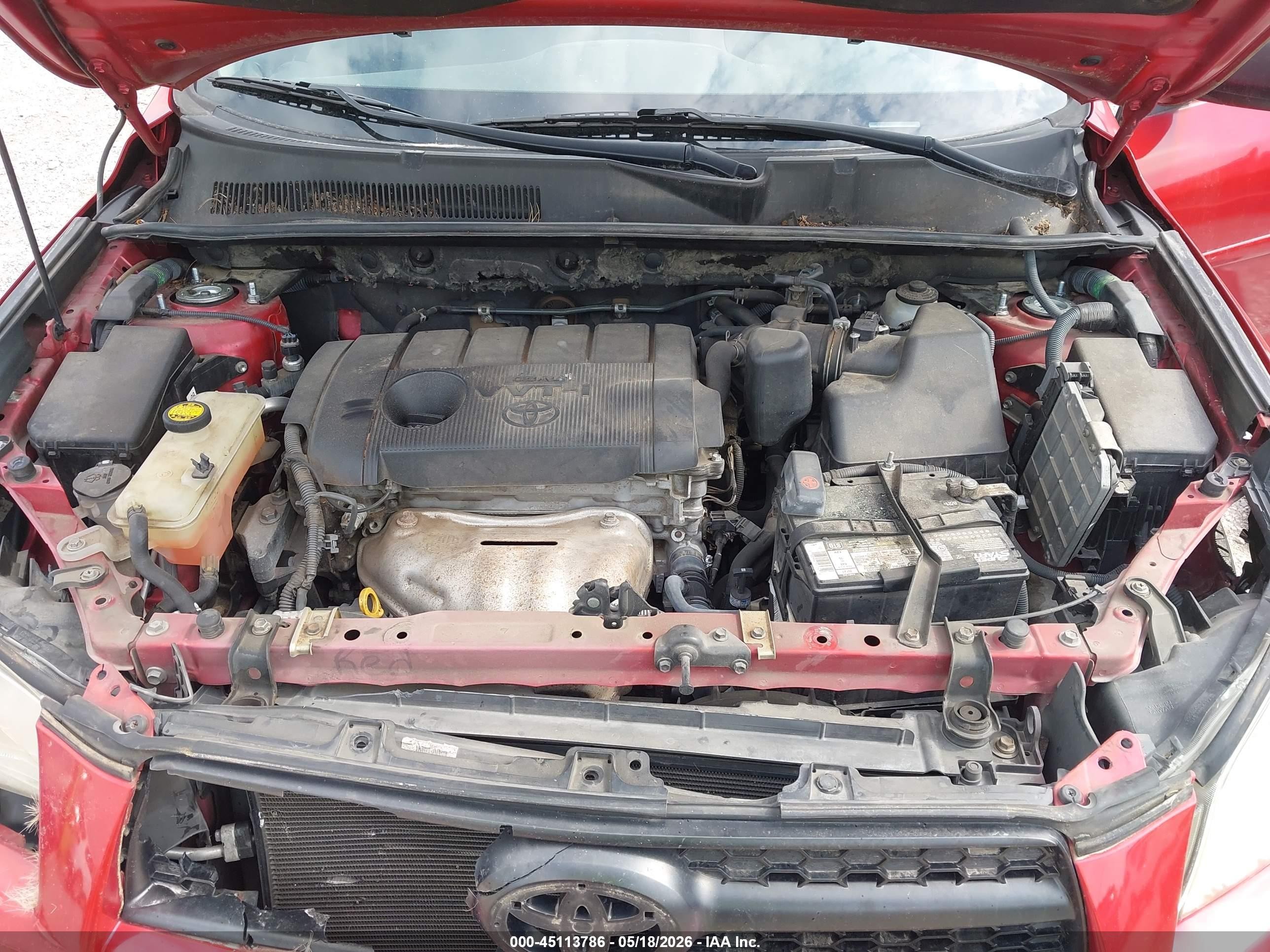 2011 Toyota Rav4 Красный vin: 2T3ZF4DVXBW102634
