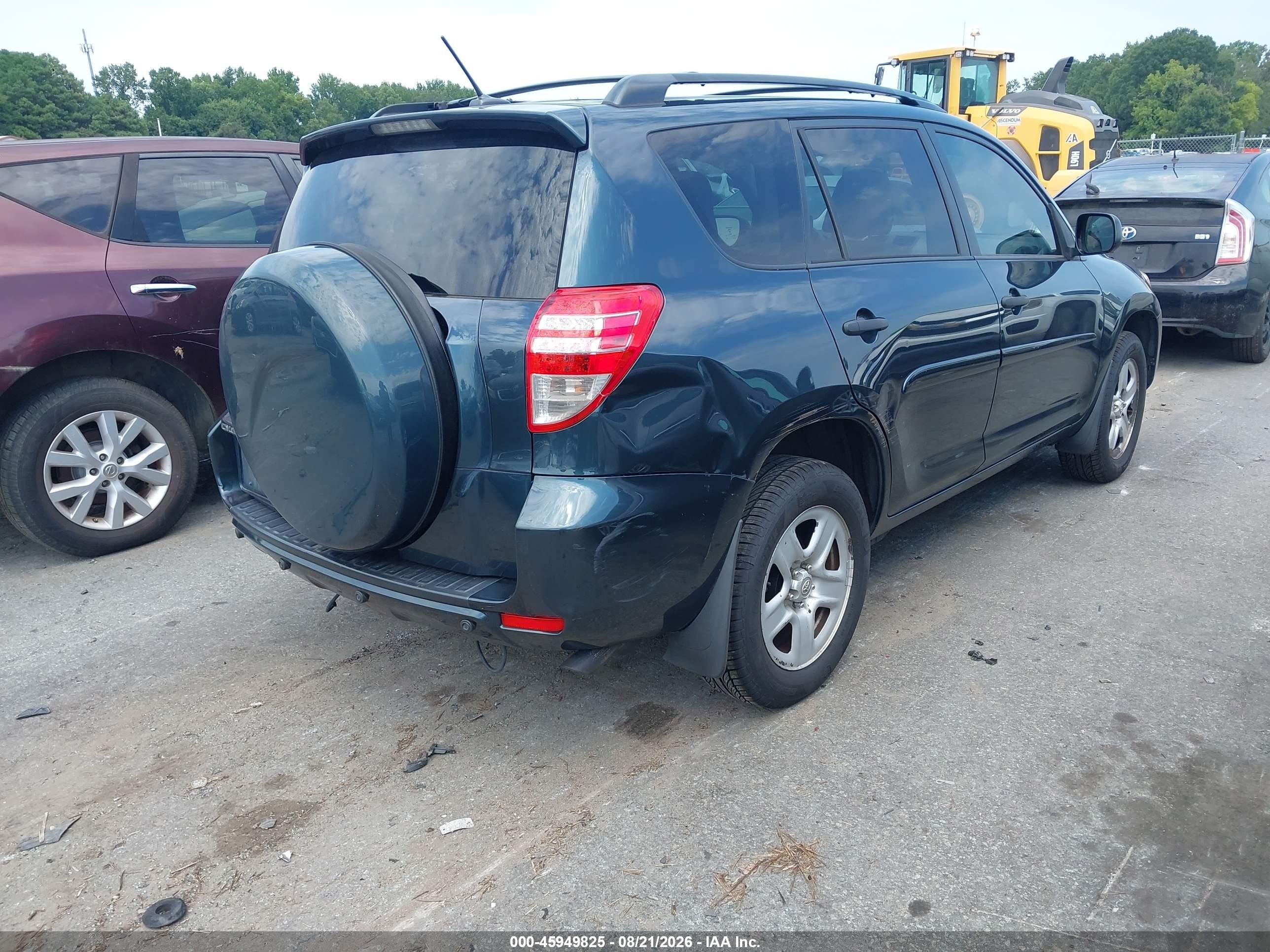 2011 Toyota Rav4   Blue vin: 2T3ZF4DVXBW104965