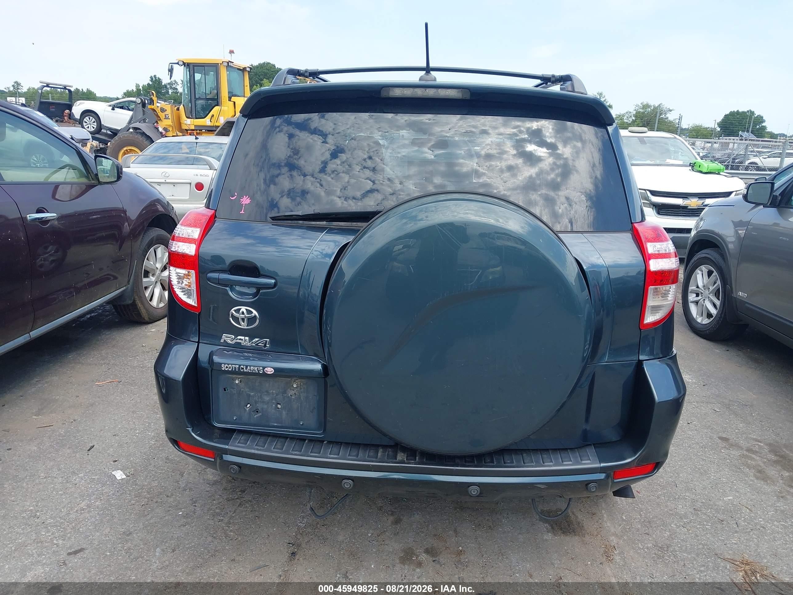 2011 Toyota Rav4   Blue vin: 2T3ZF4DVXBW104965