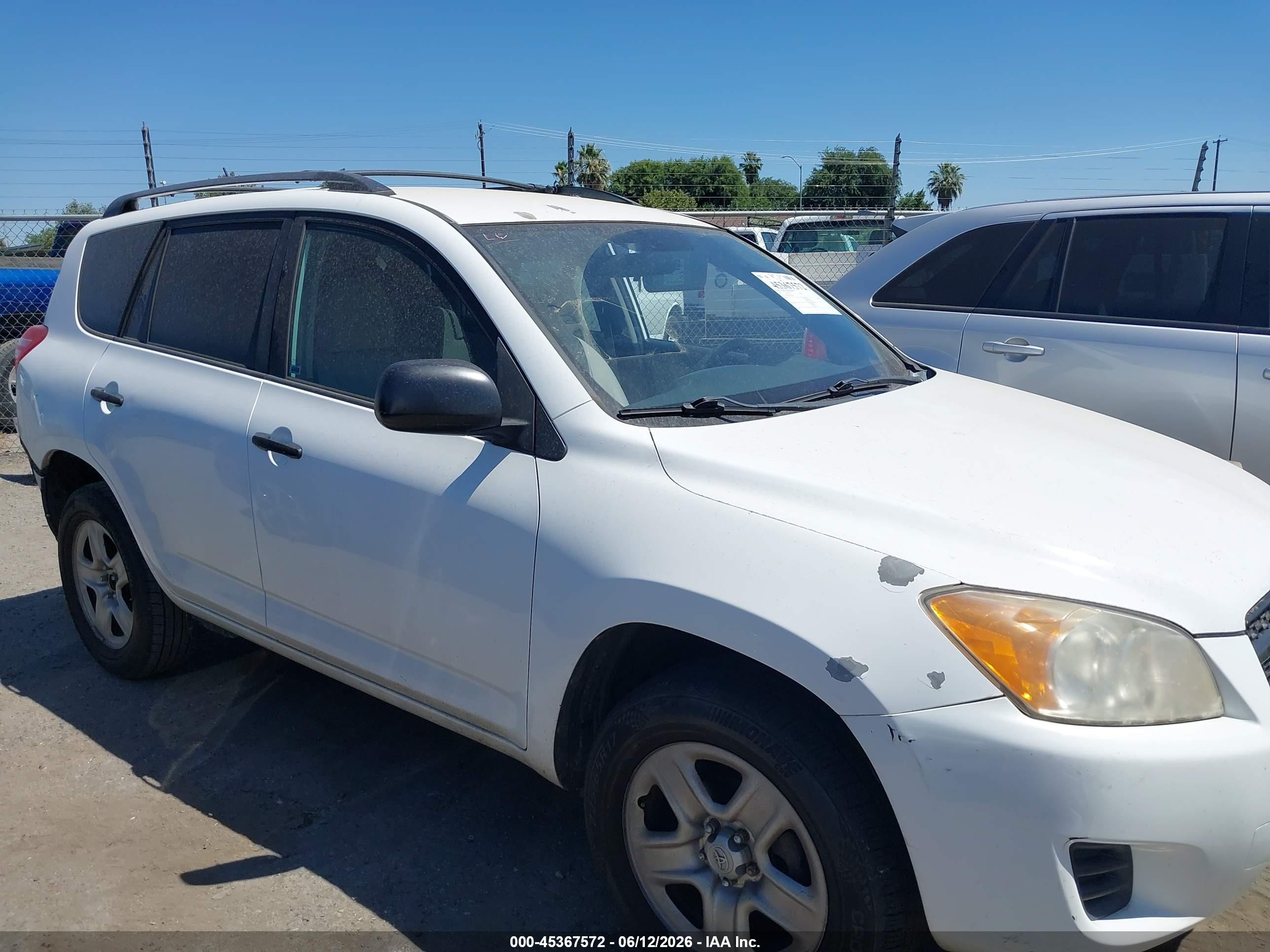 2012 Toyota Rav4   White vin: 2T3ZF4DVXCW116373