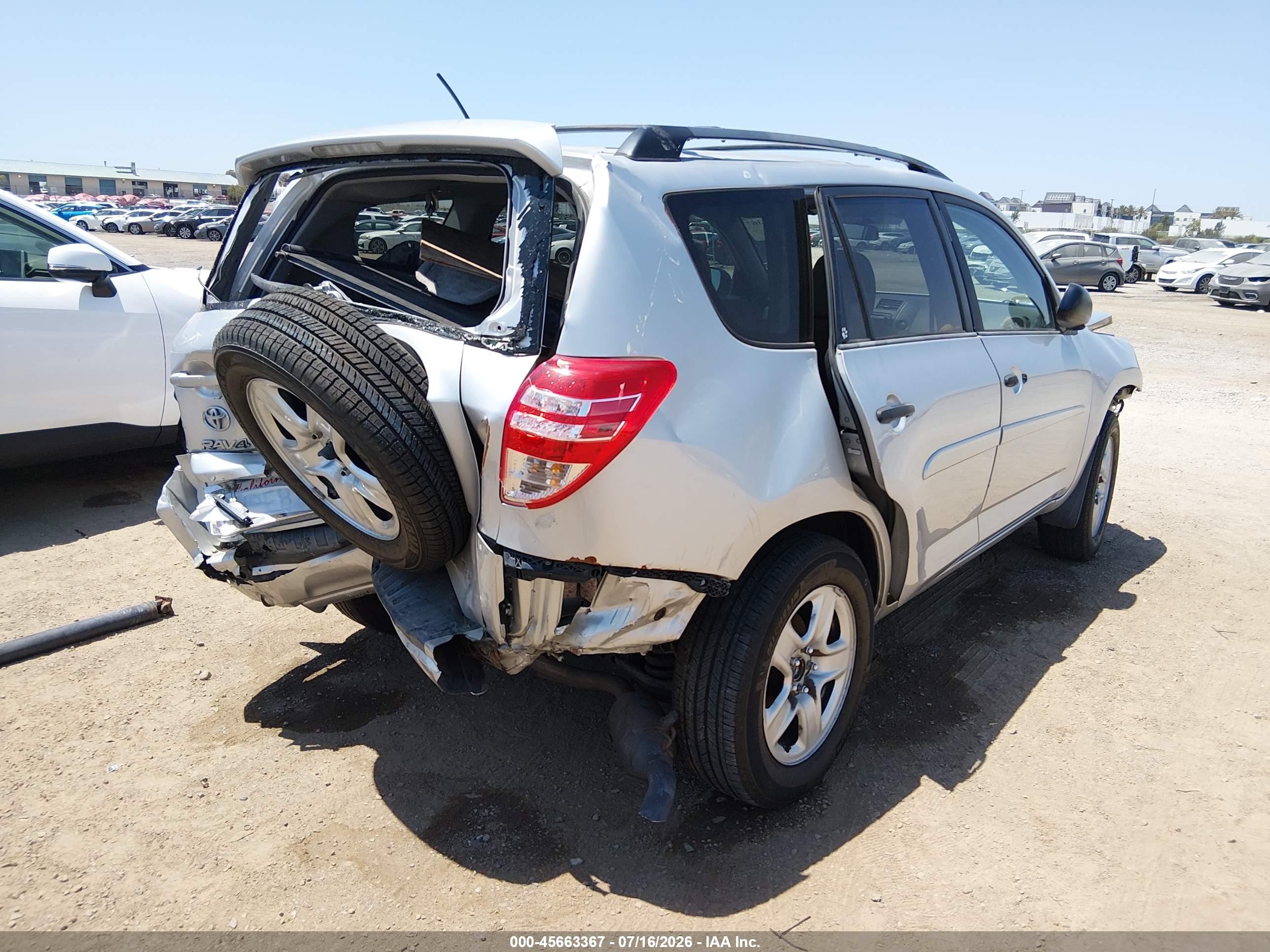 2012 Toyota Rav4   Silver vin: 2T3ZF4DVXCW118060