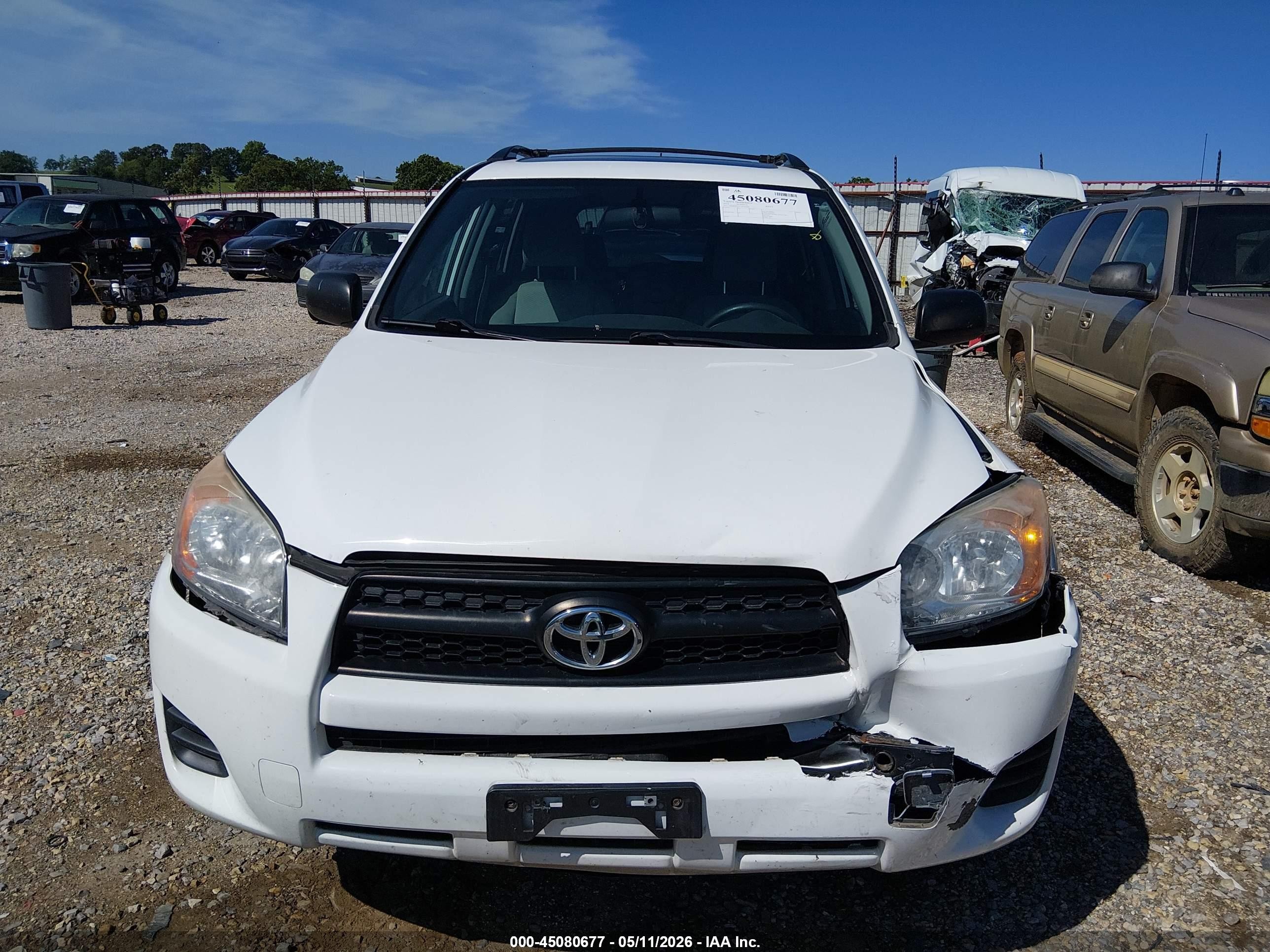 2012 Toyota Rav4   White vin: 2T3ZF4DVXCW143606