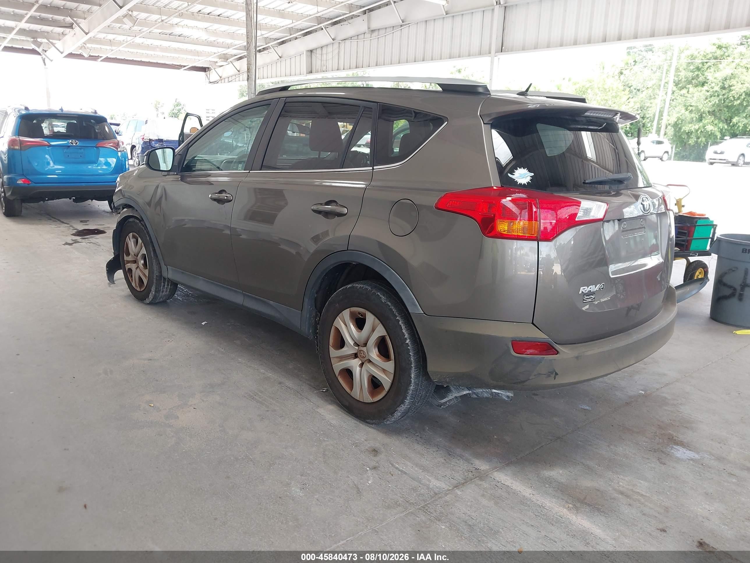 2013 Toyota Rav4 Le Brown vin: 2T3ZFREV0DW008499