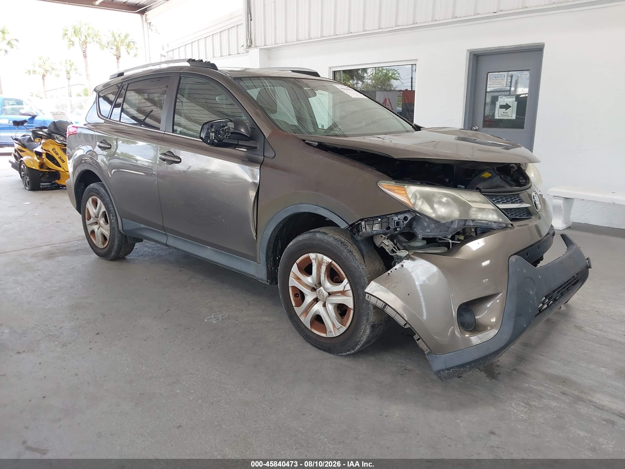 2013 Toyota Rav4 Le Brown vin: 2T3ZFREV0DW008499