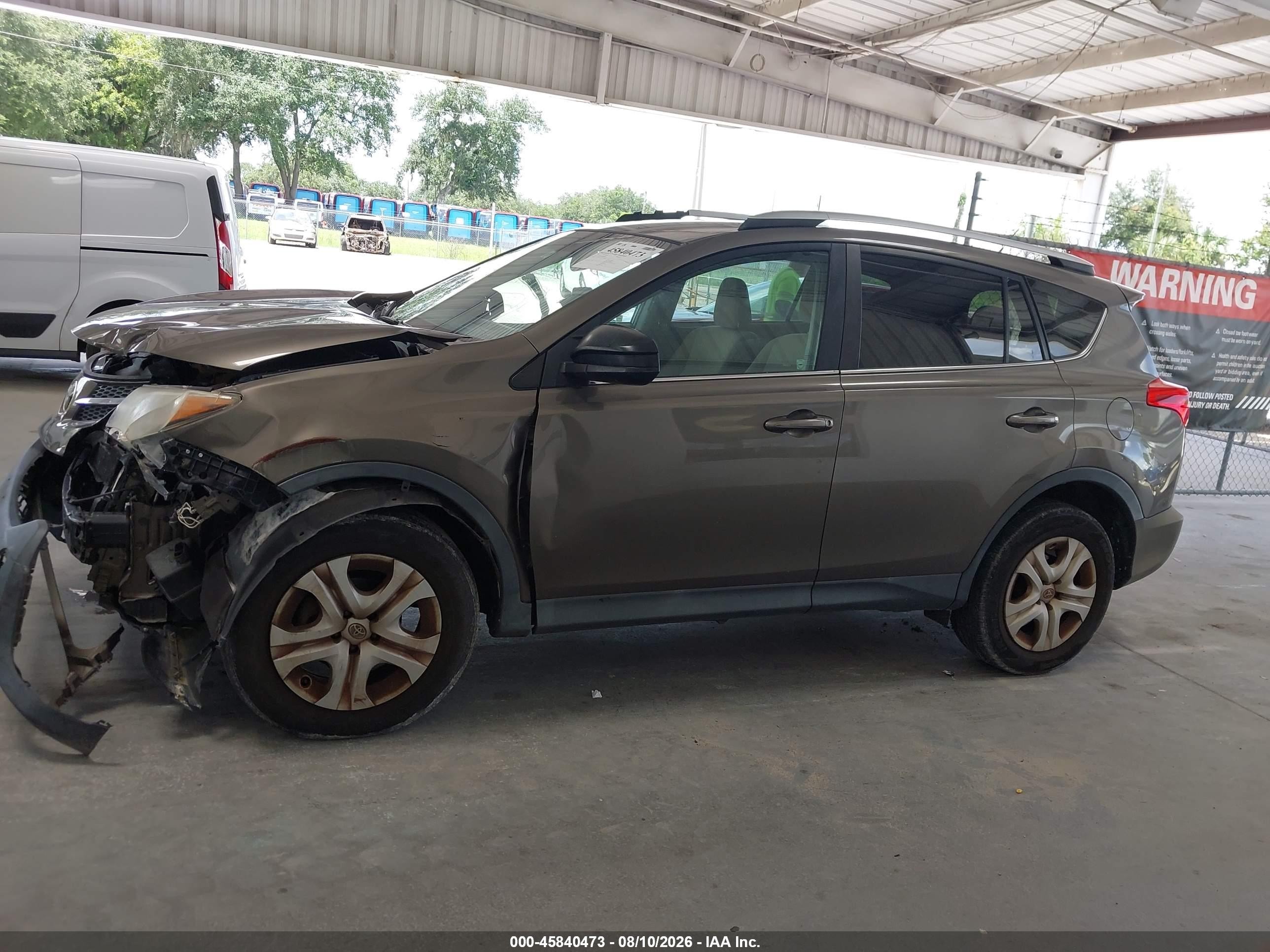 2013 Toyota Rav4 Le Brown vin: 2T3ZFREV0DW008499
