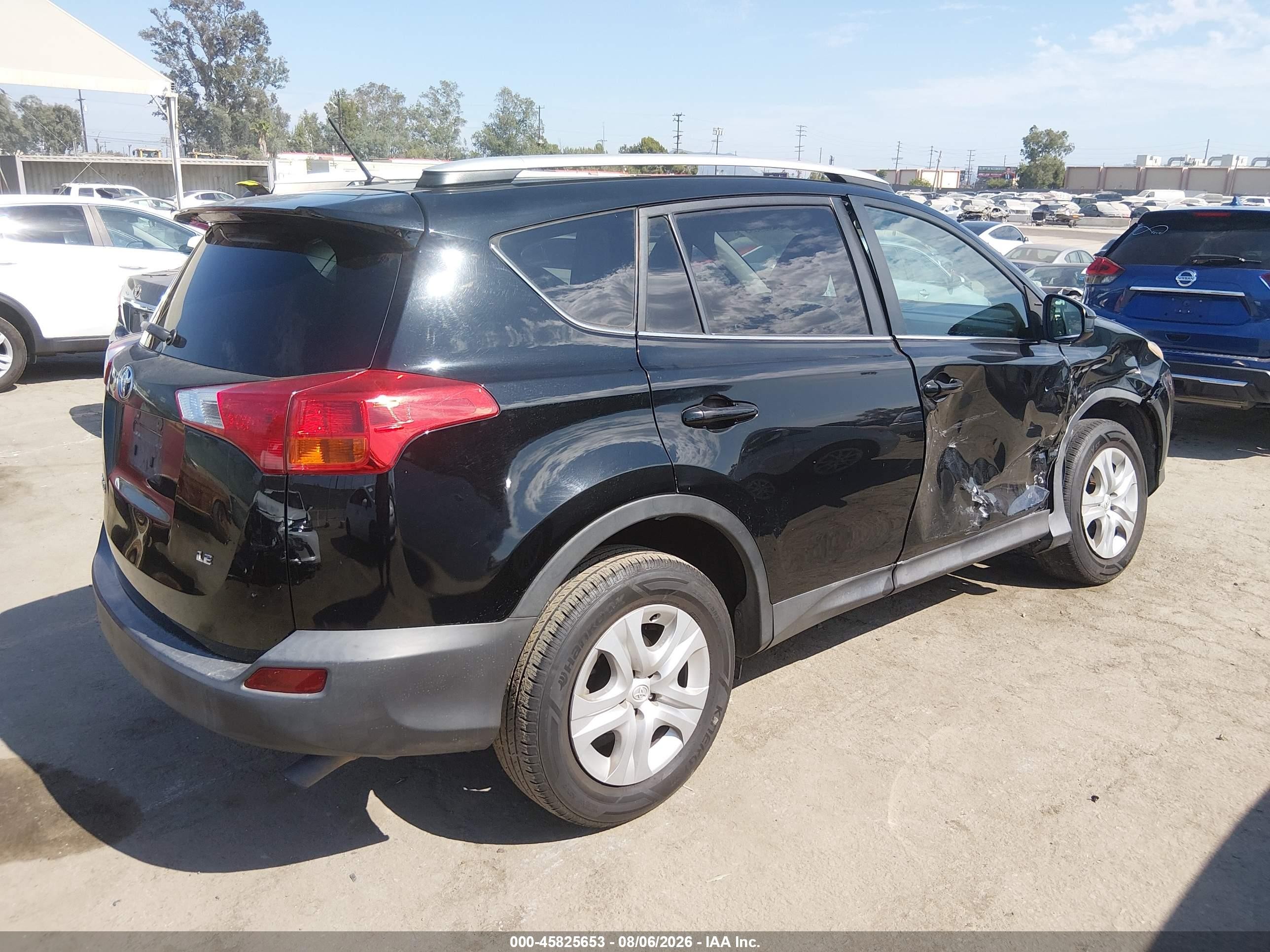 2013 Toyota Rav4 Le Black vin: 2T3ZFREV0DW023178
