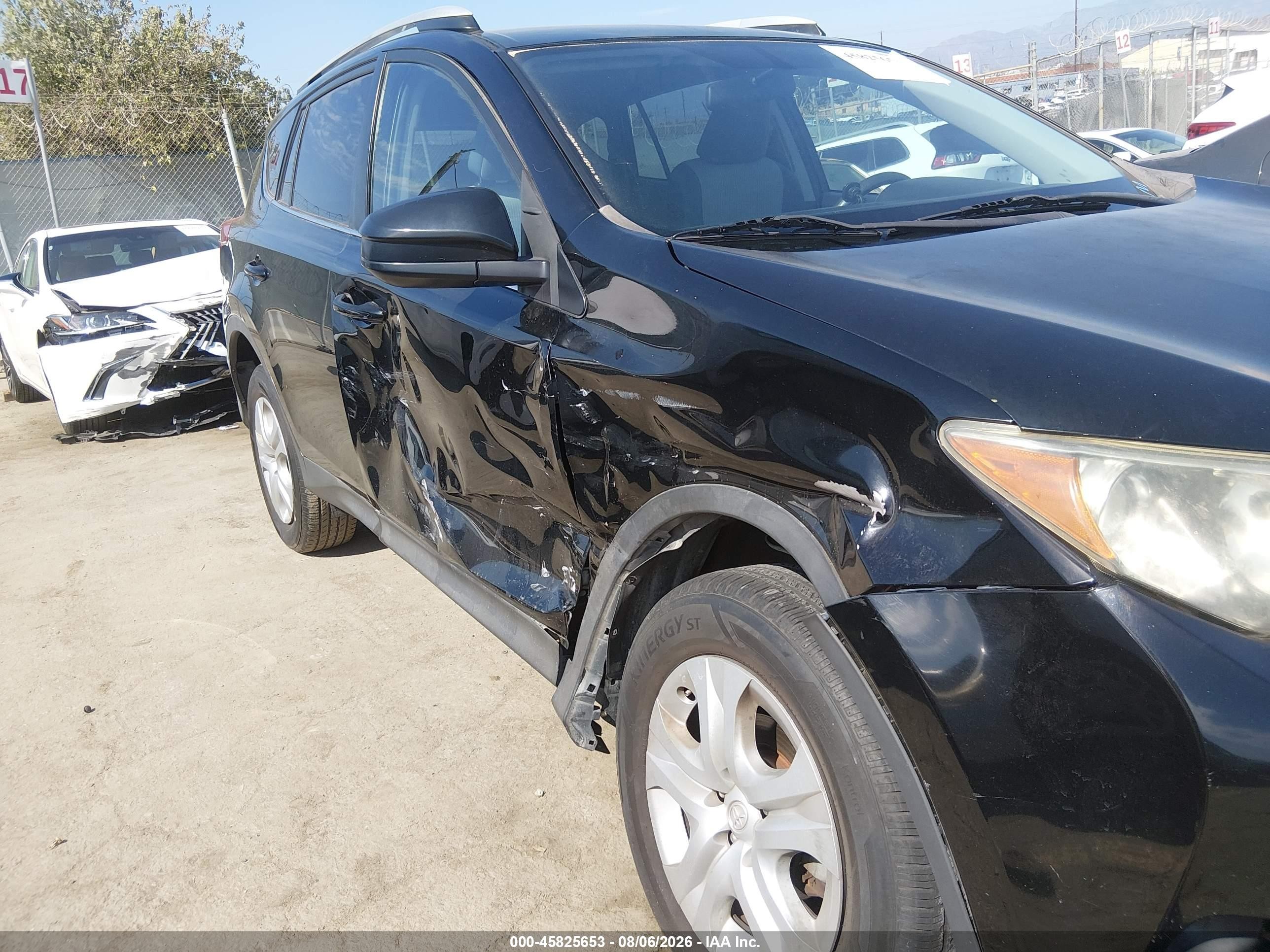2013 Toyota Rav4 Le Black vin: 2T3ZFREV0DW023178