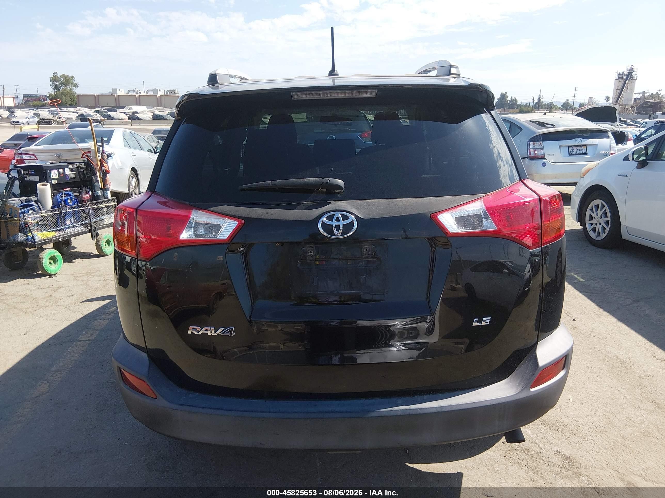 2013 Toyota Rav4 Le Black vin: 2T3ZFREV0DW023178