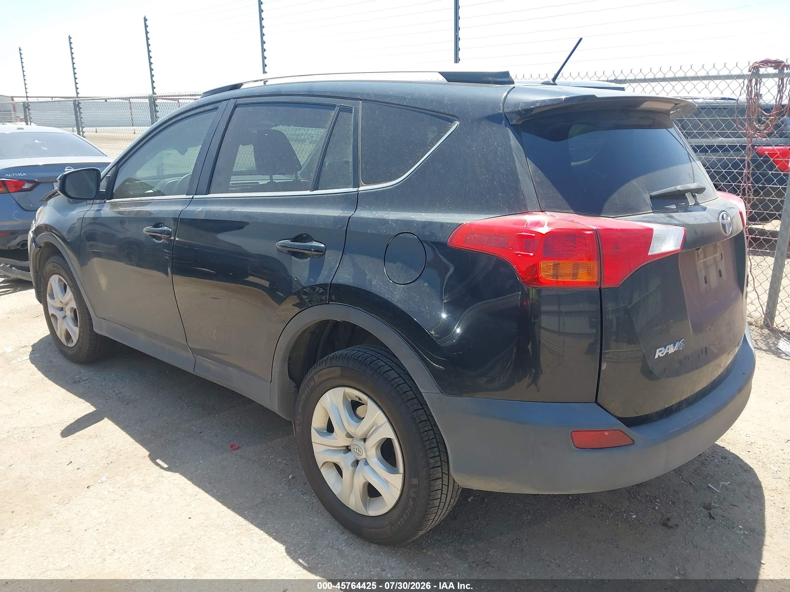 2013 Toyota Rav4 Le Blue vin: 2T3ZFREV0DW038408
