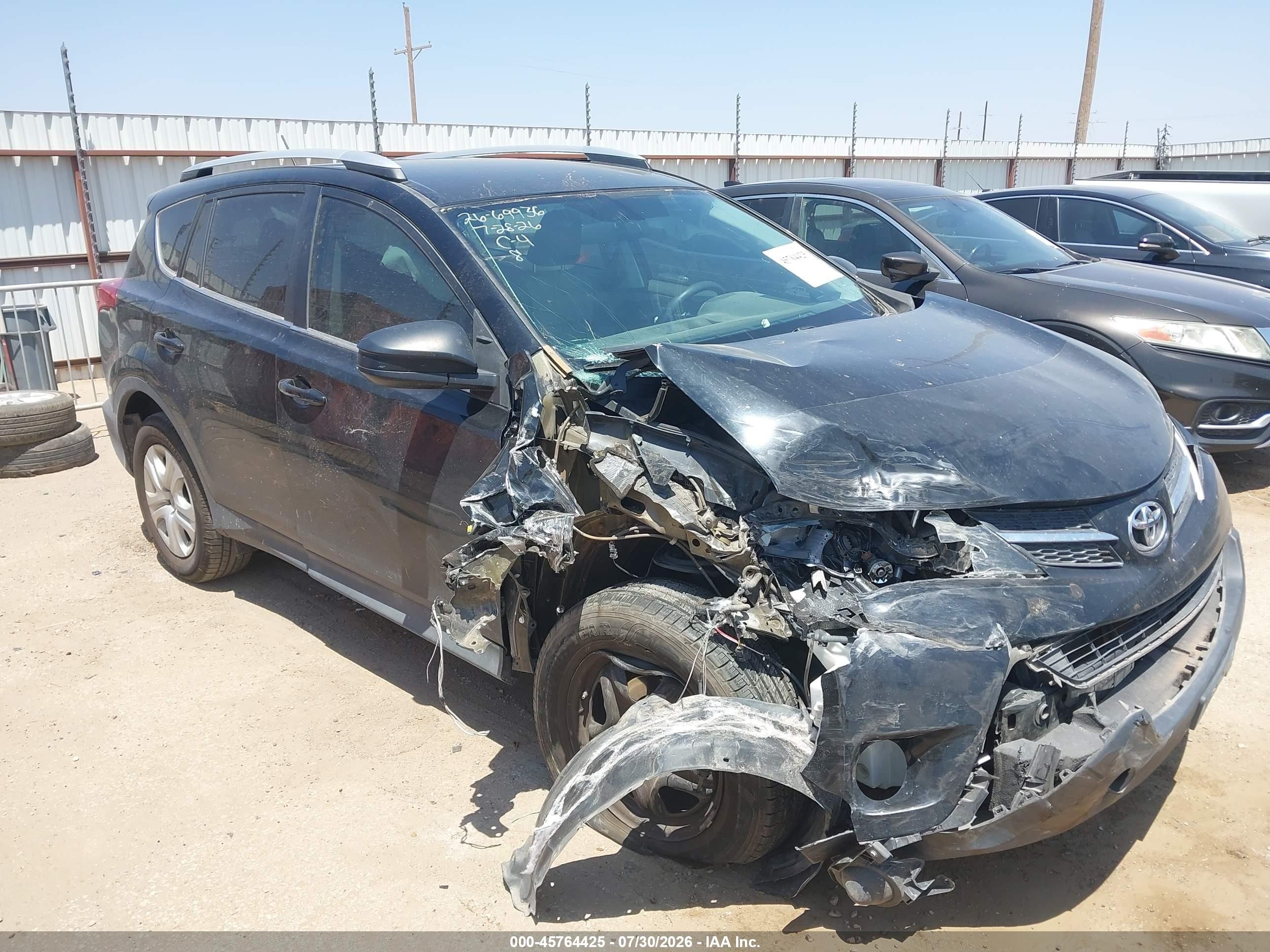 2013 Toyota Rav4 Le Blue vin: 2T3ZFREV0DW038408
