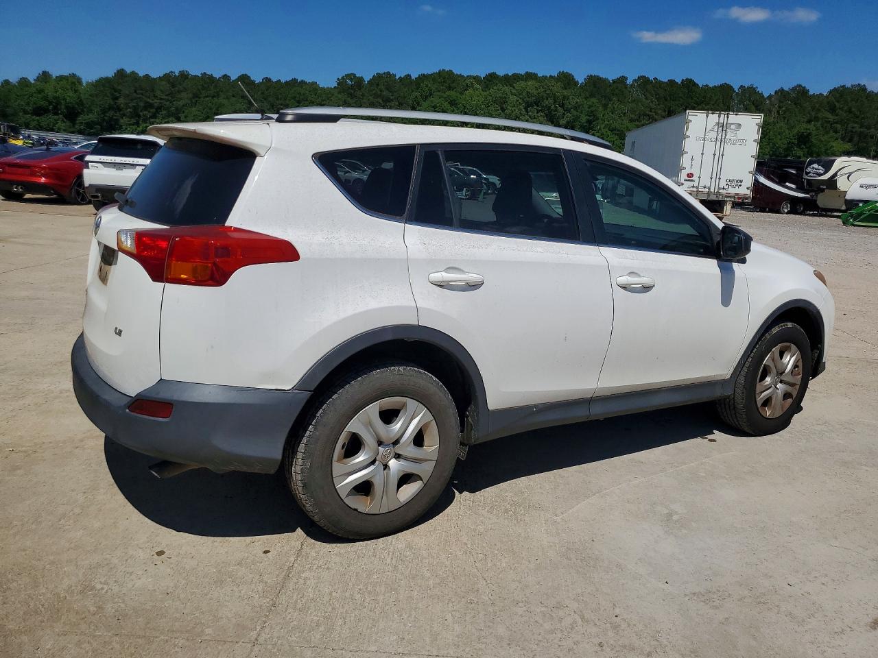 2013 Toyota Rav4 Le White vin: 2T3ZFREV0DW039090