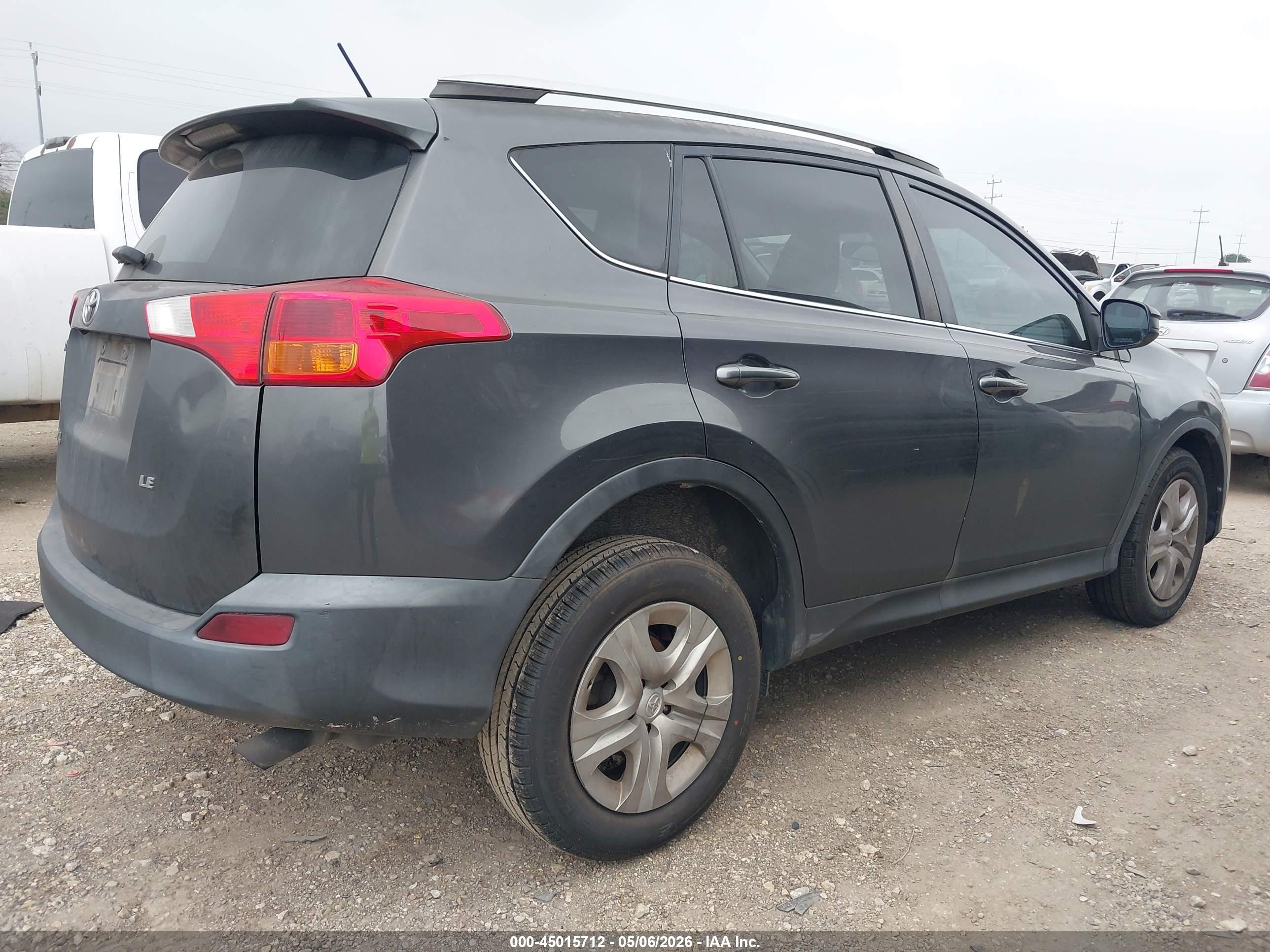2013 Toyota Rav4 Le Серый vin: 2T3ZFREV0DW054043