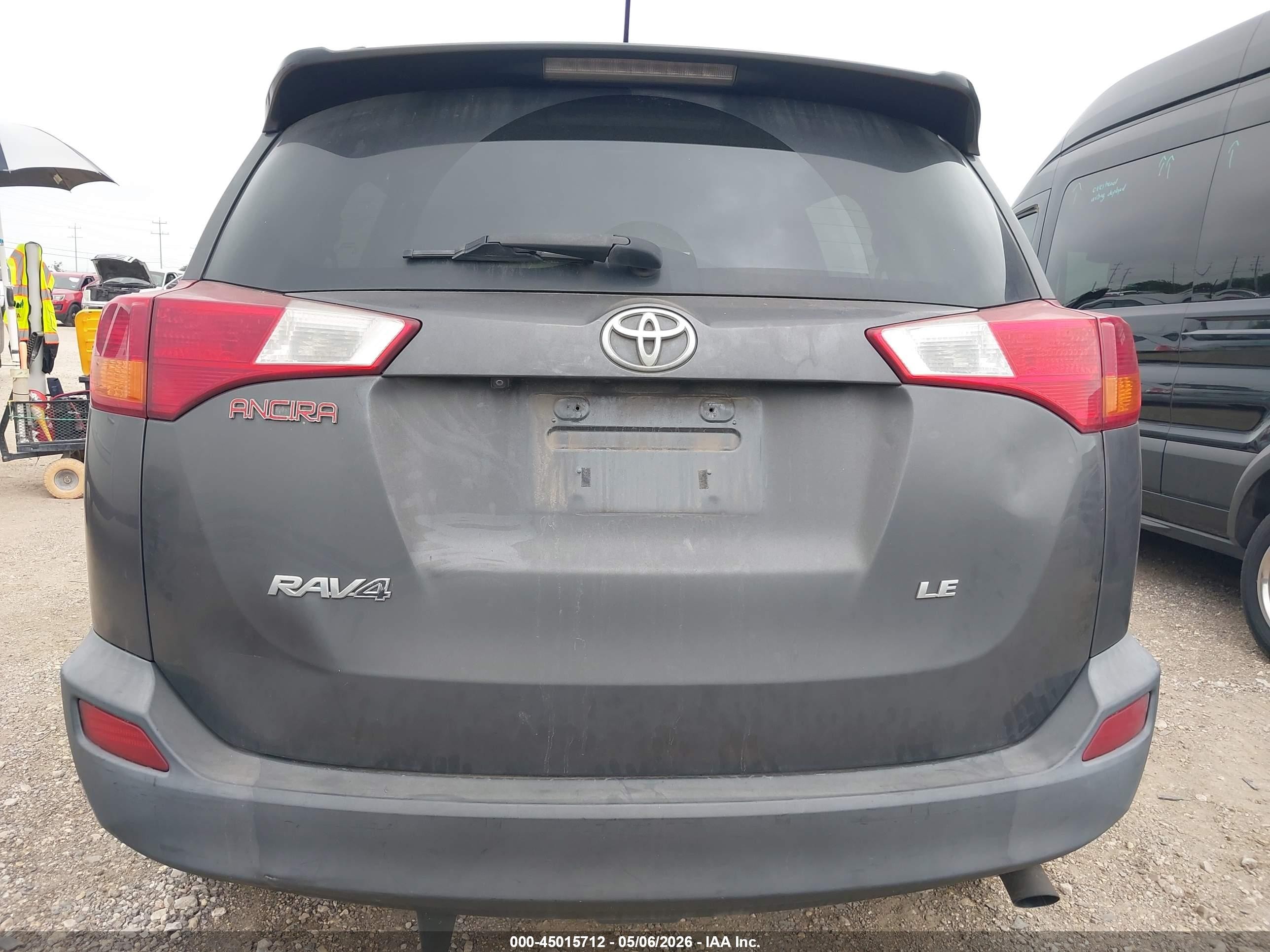 2013 Toyota Rav4 Le Серый vin: 2T3ZFREV0DW054043